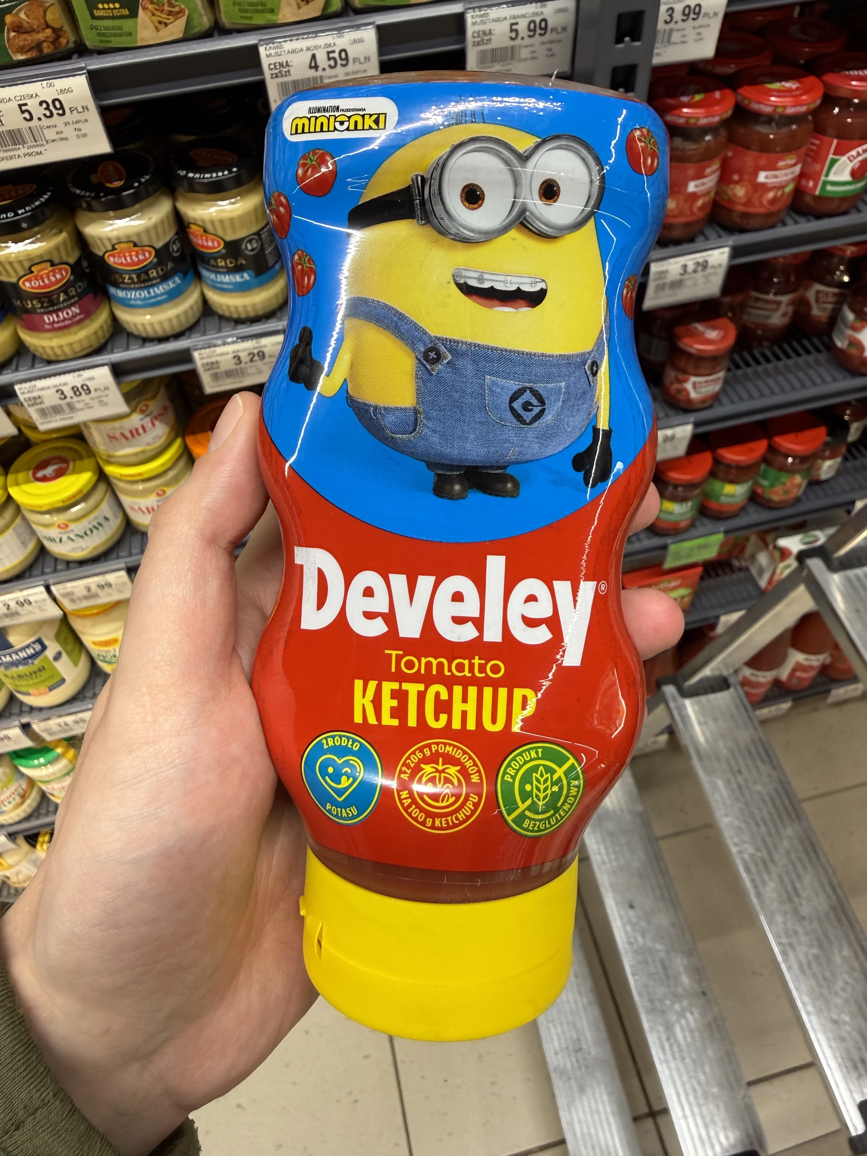 Develey Tomato Ketchup Minionki | 450g