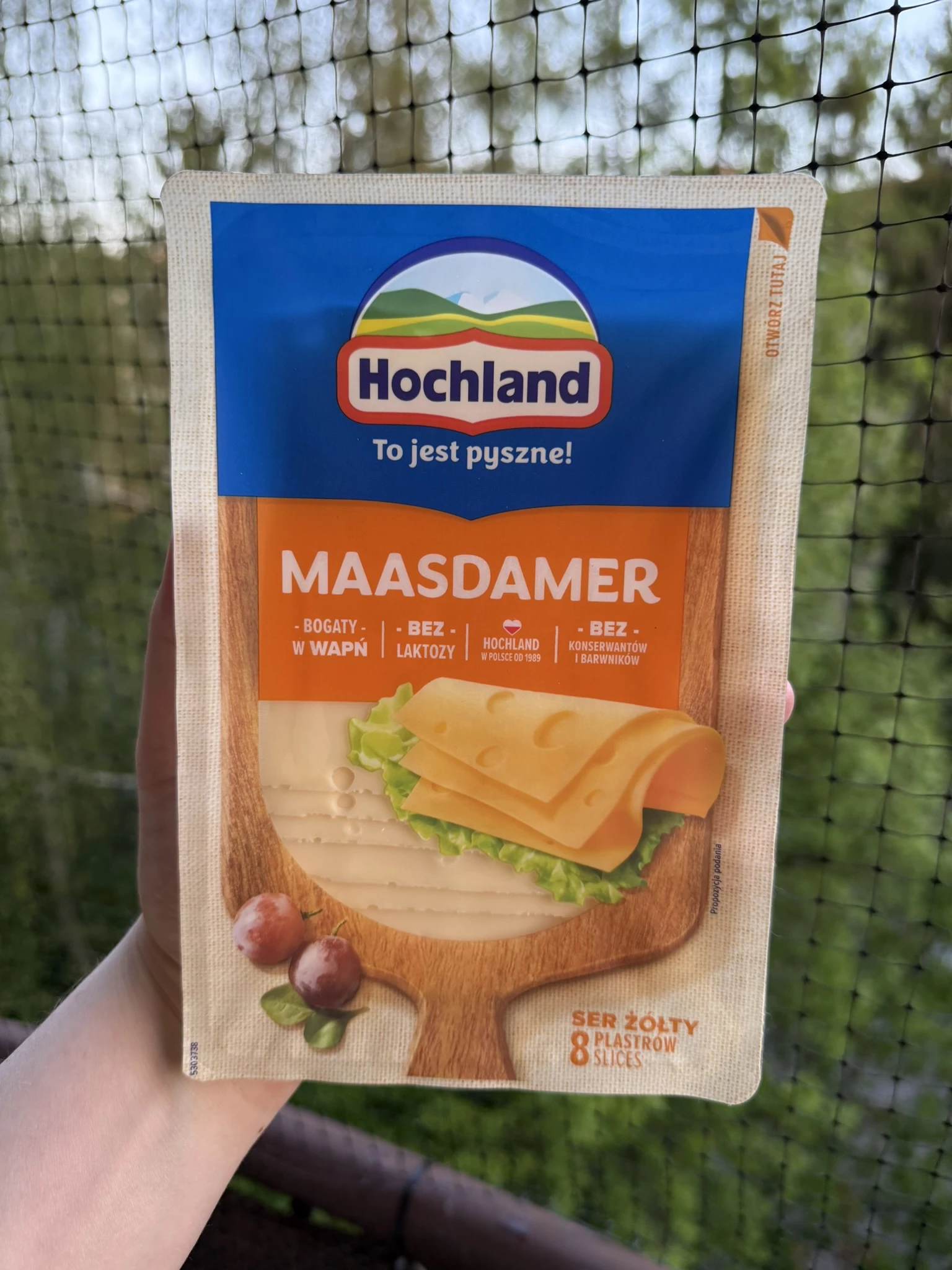 Hochland Maasdamer ser żółty w plastrach | 135g