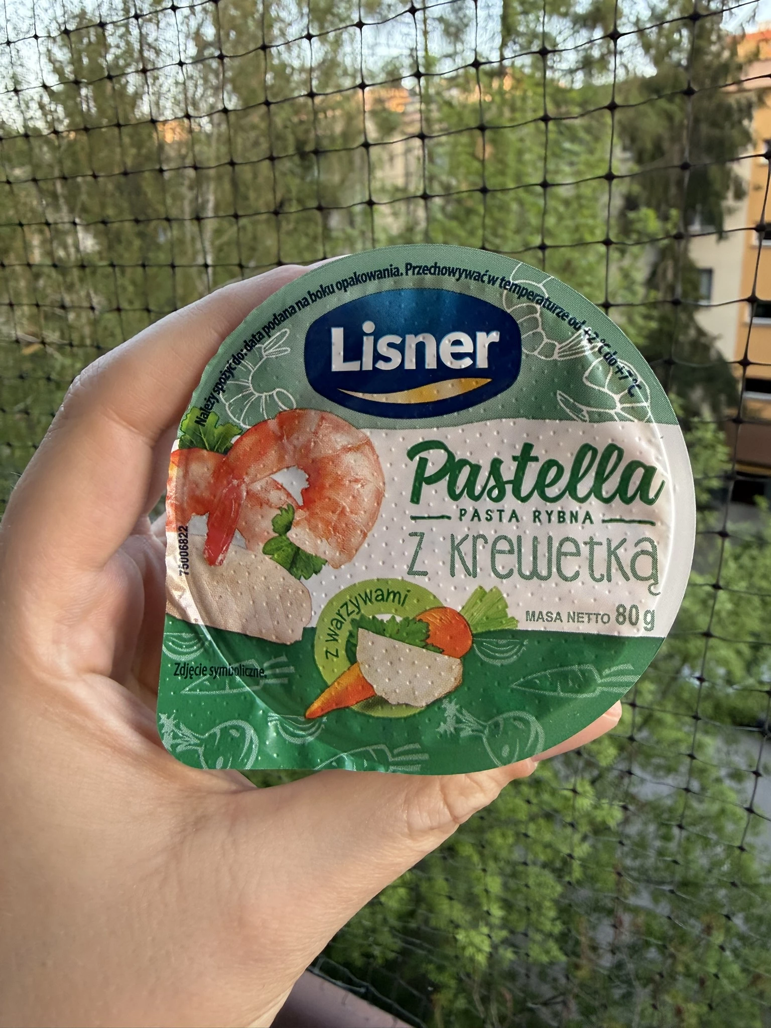 Lisner Pastella Pasta rybna z krewetką | 80g
