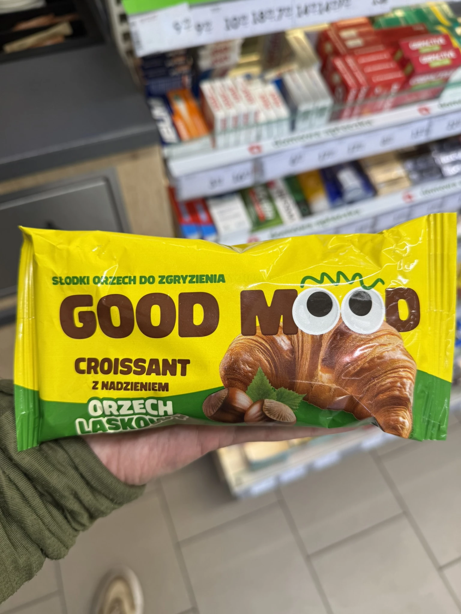Good Mood Croissant z nadzieniem Orzech Laskowy | 60g