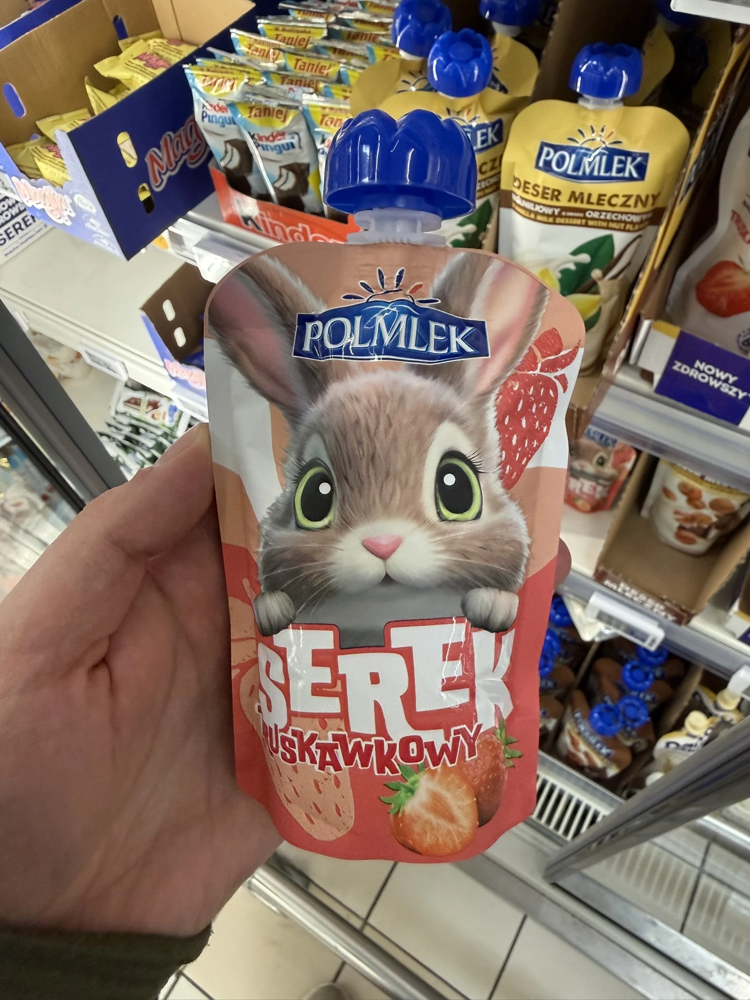Polmlek Serek homogenizowany truskawkowy | 100g