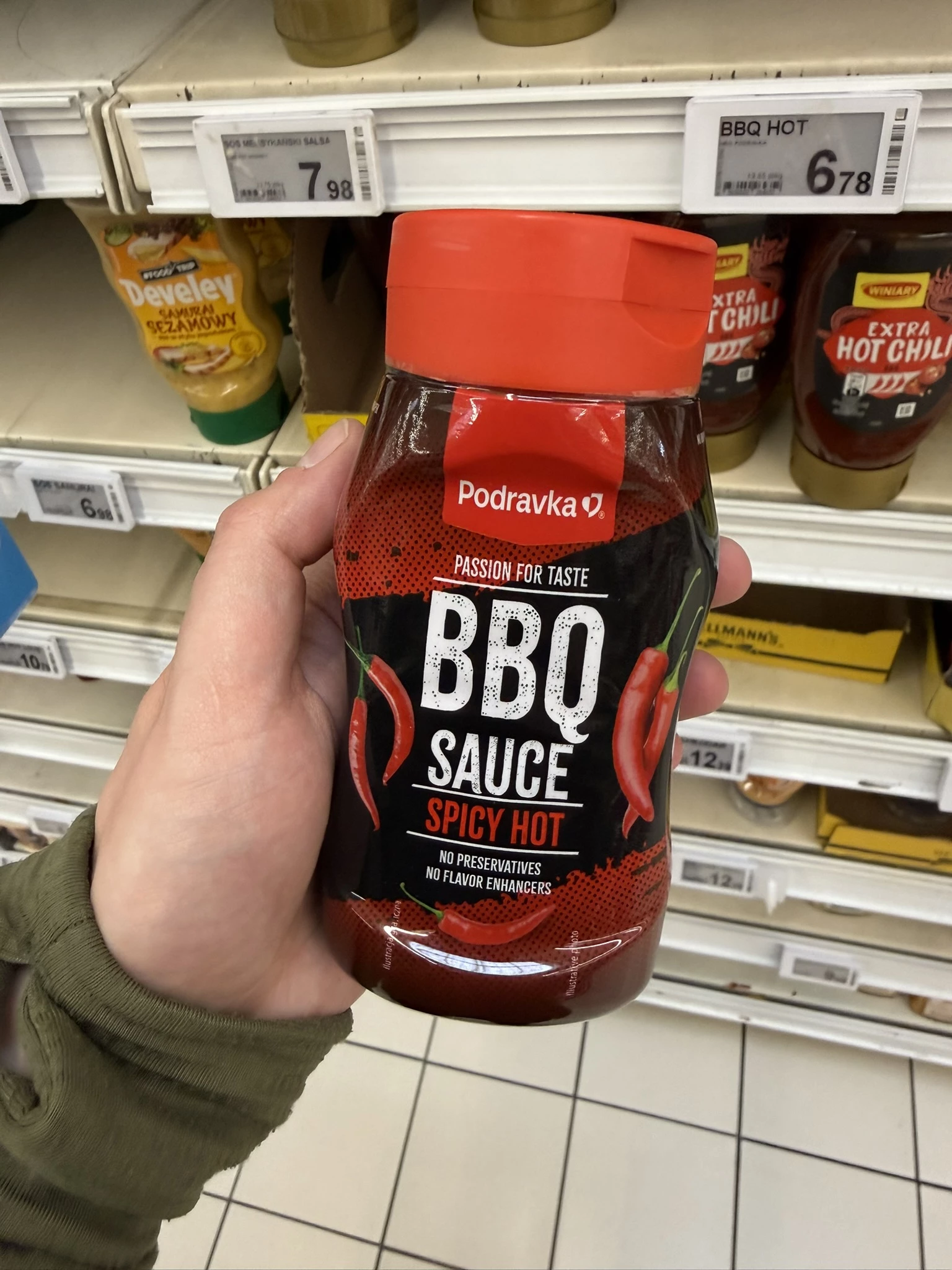 Podravka Średnio pikantny sos barbecue z chili | 345g
