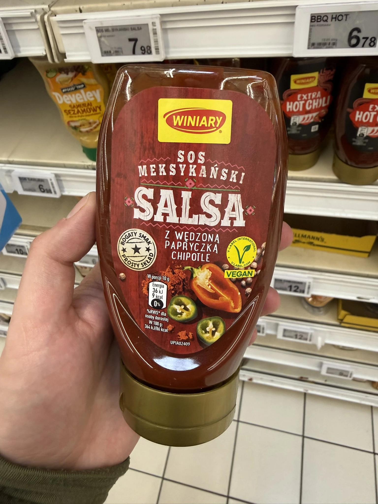 Winiary Sos meksykański salsa z wędzoną papryczką chipotle | 336g