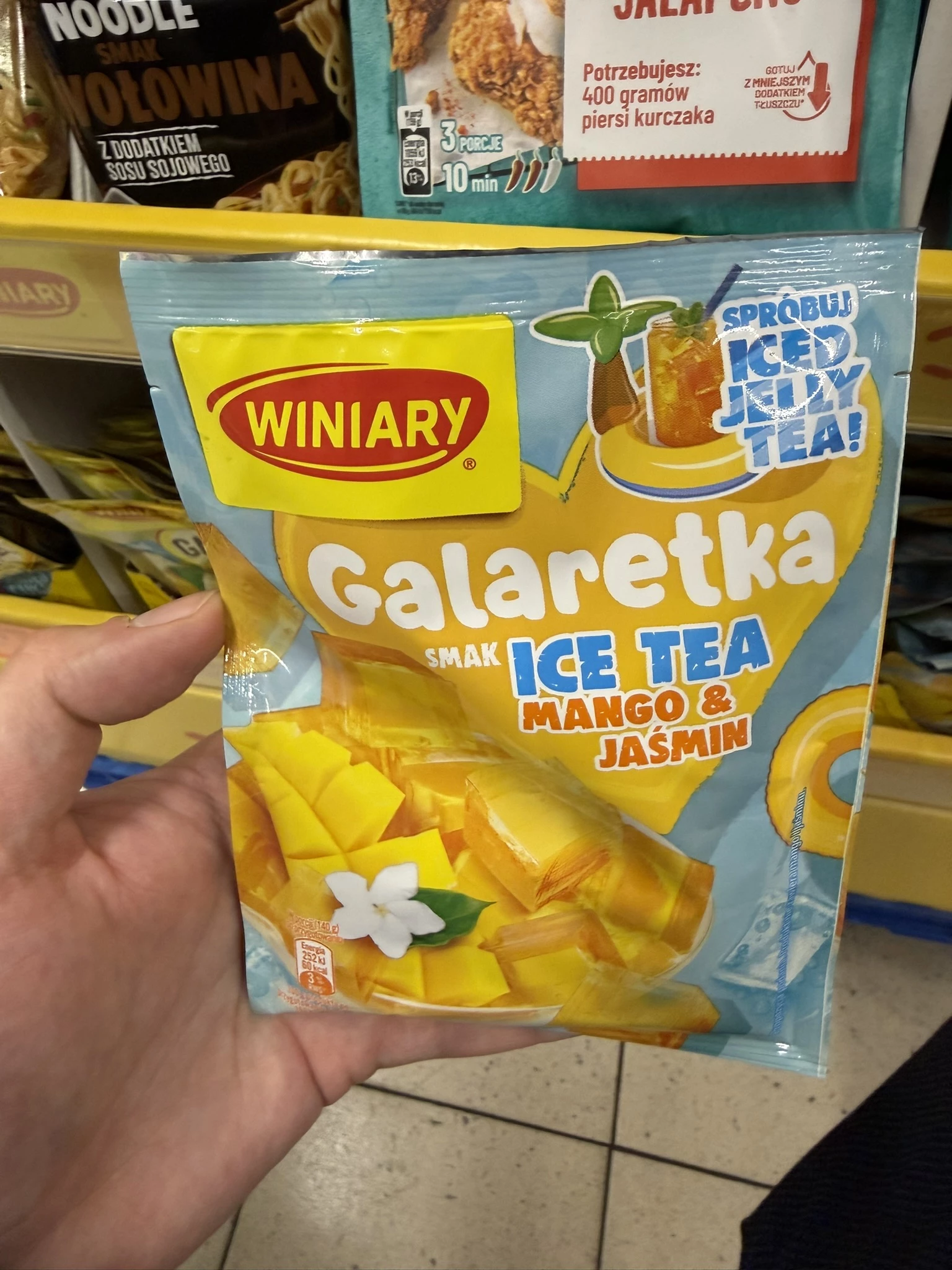 Winiary Galaretka smak ice tea mango & jaśmin | 47g