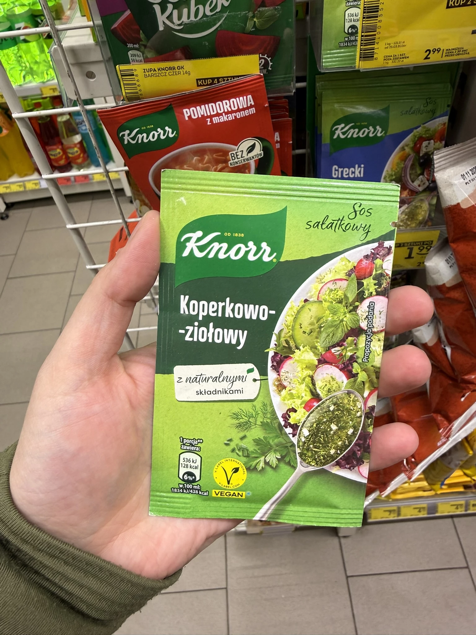 Knorr Sos sałatkowy koperkowo-ziołowy | 9g