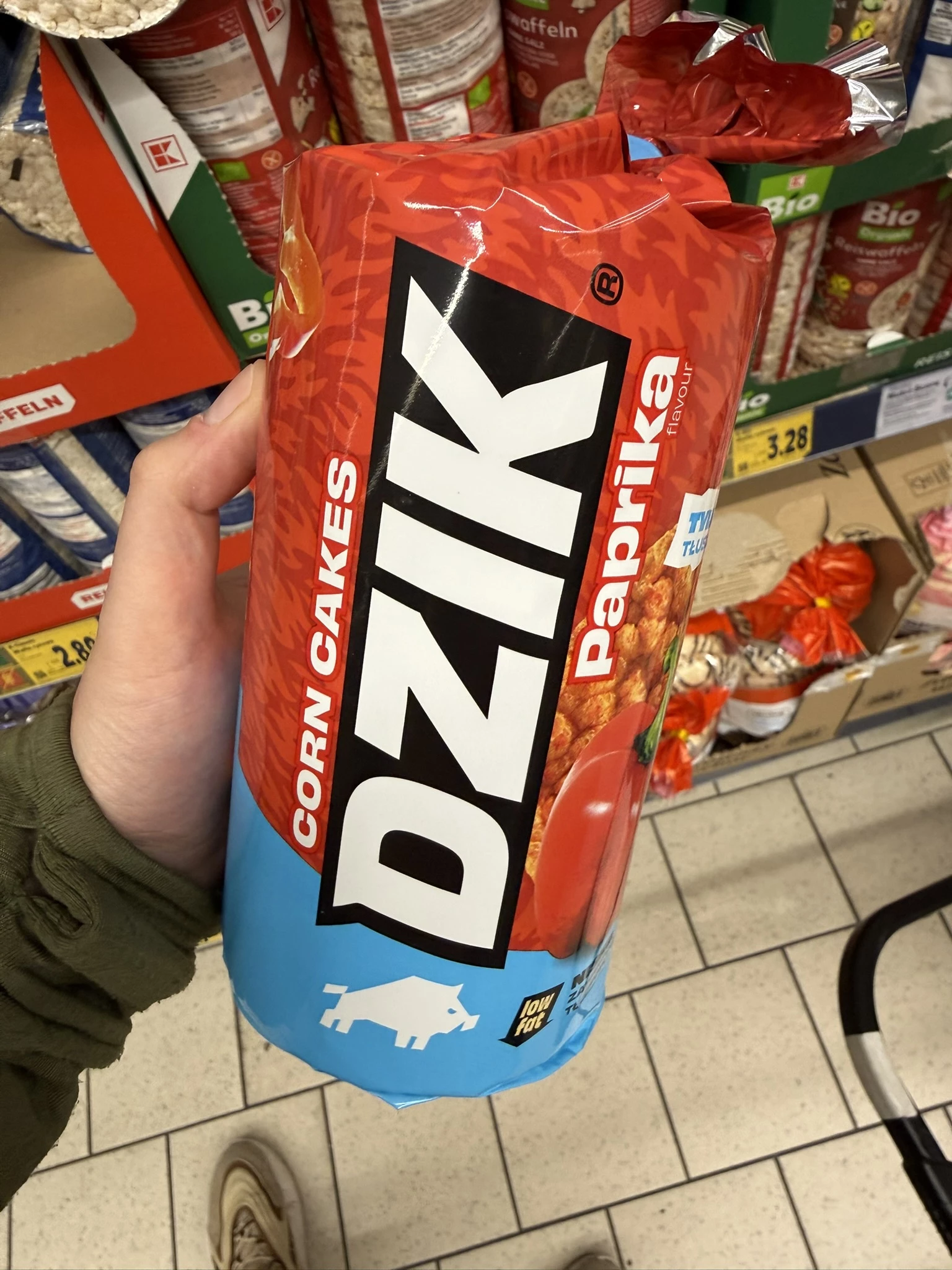 WK Dzik Corn Cakes Wafle Kukurydziane paprykowe | 120g