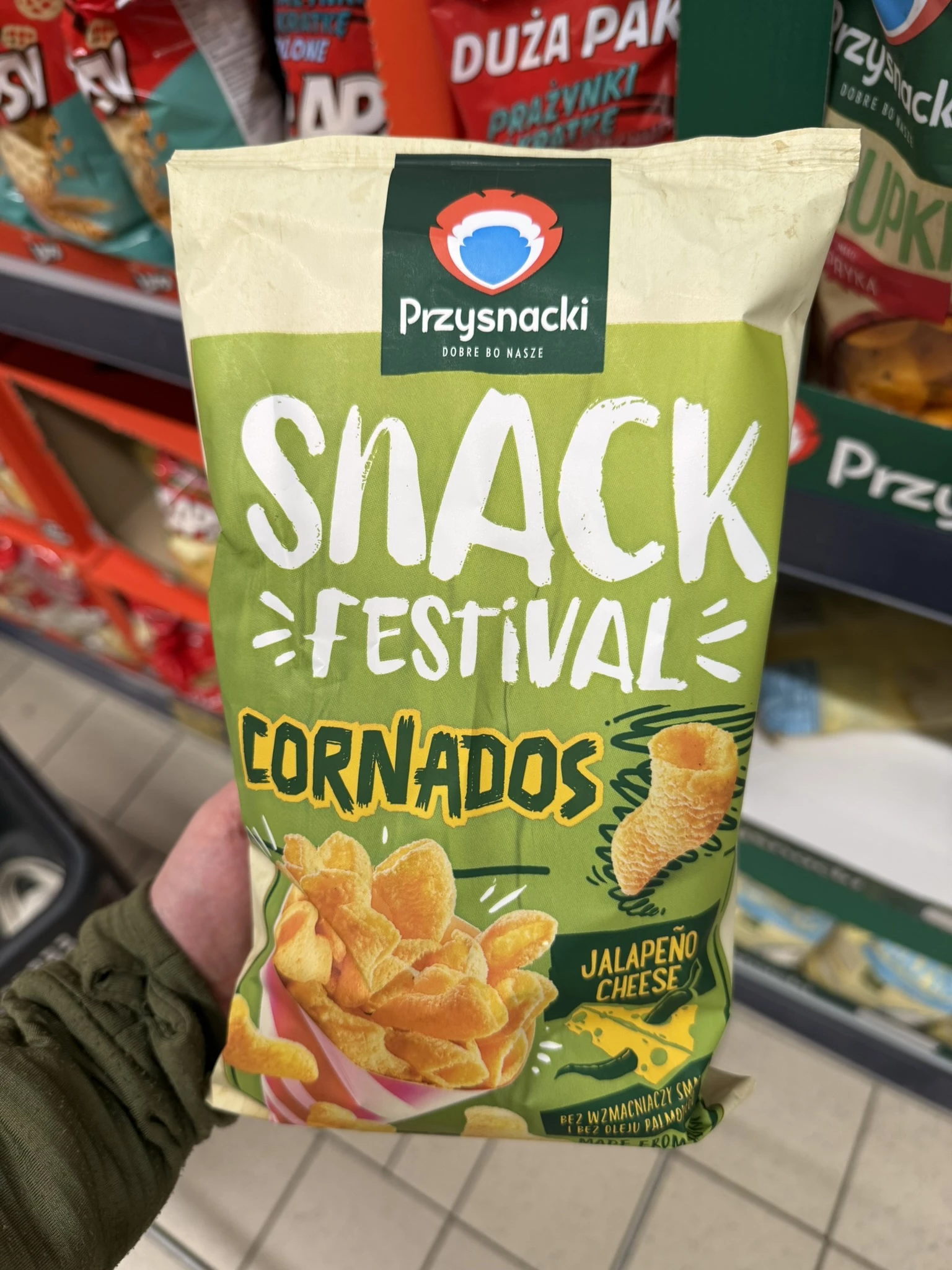 Przysnacki Snack Festival Cornados ser z jalapeño | 110g