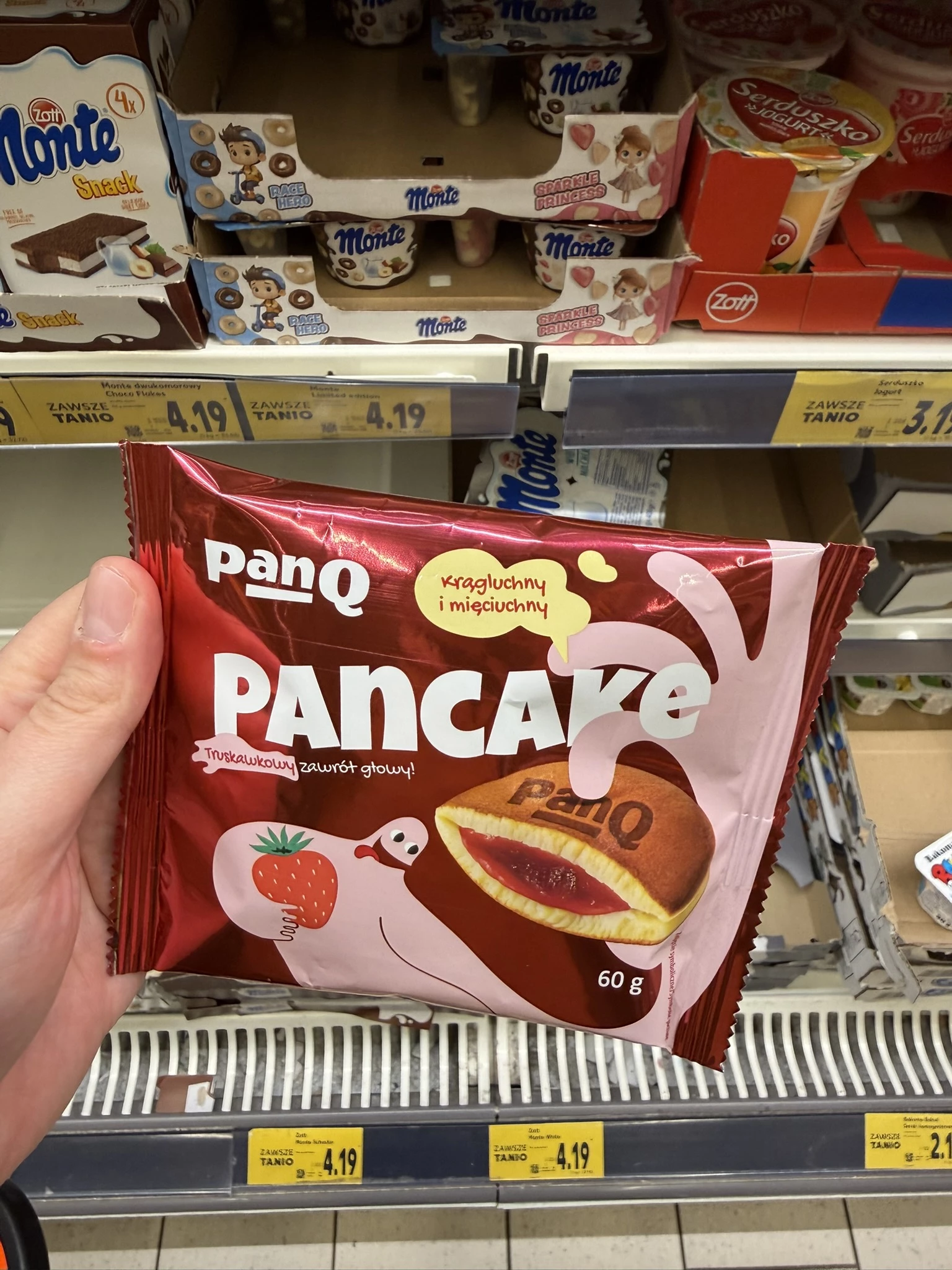 SMAKMAK PANQ Pancake z nadzieniem truskawkowym | 60g