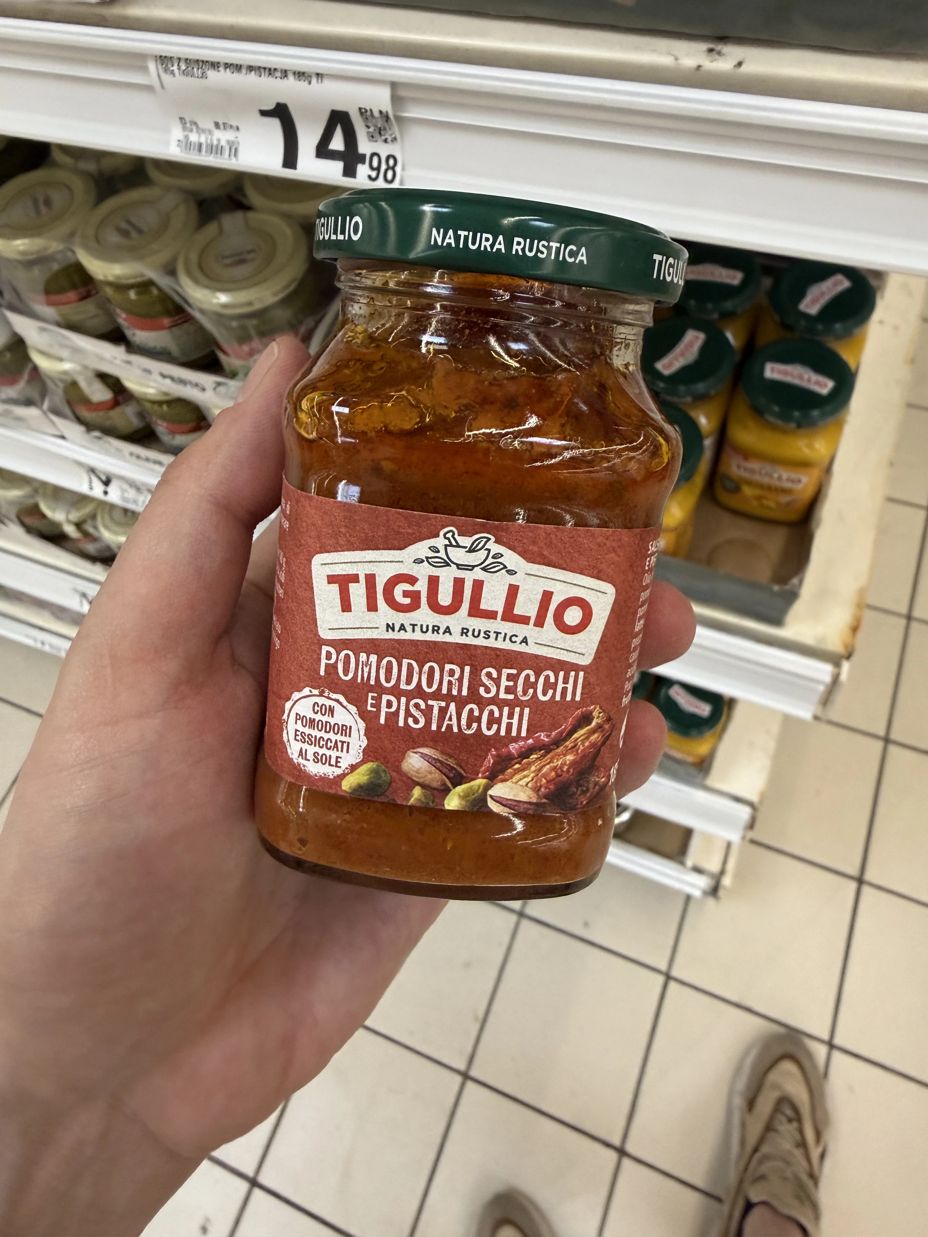 Tigullio Sos Pomidorowy z Suszonymi Pomidorami i Pistacjami / Tigullio Gran Pesto Pomodori Secchi e Pistacchi | 185g