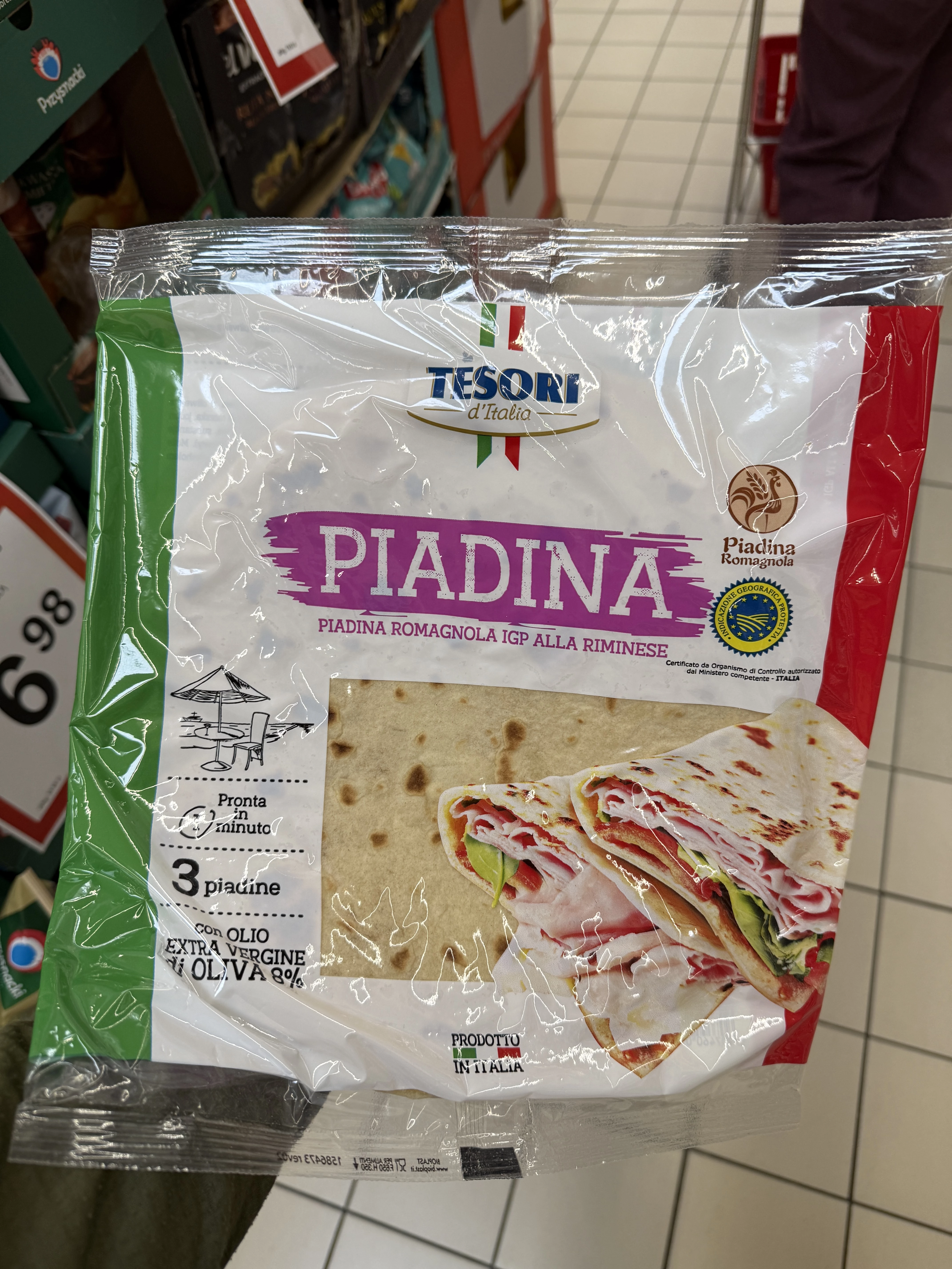 Piadina Tesori 3 szt | 360g