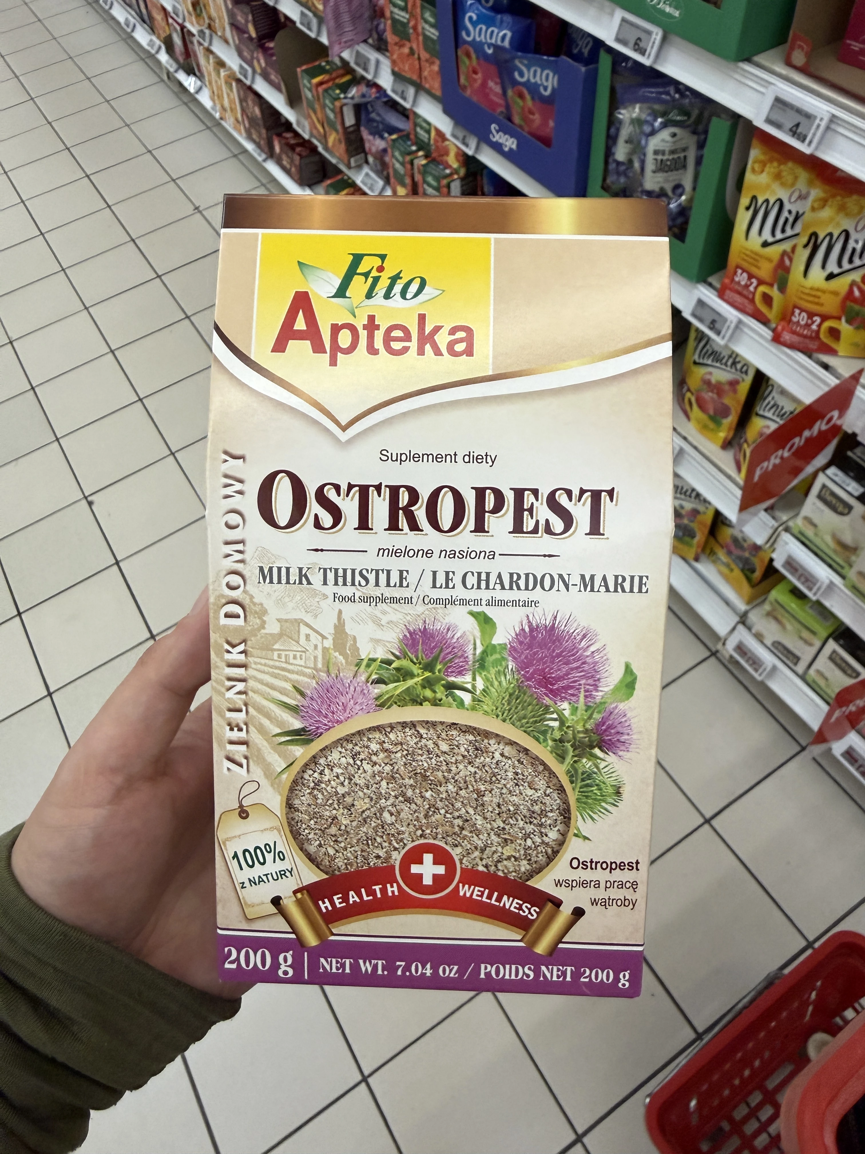 Malwa Fito Apteka Ostropest Plamisty Mielony | 200g