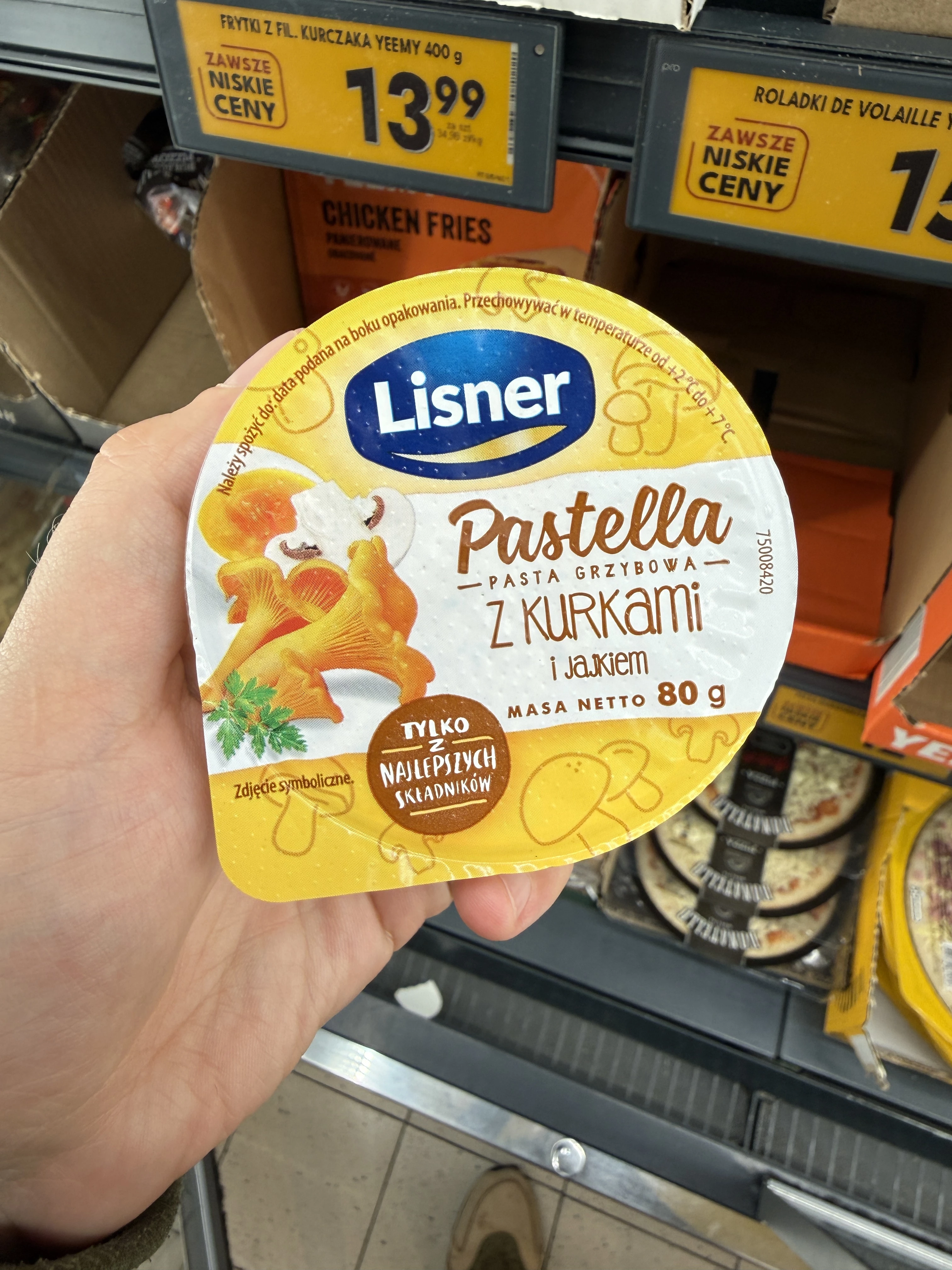 Lisner Pastella pasta jajeczna z kurkami | 80g
