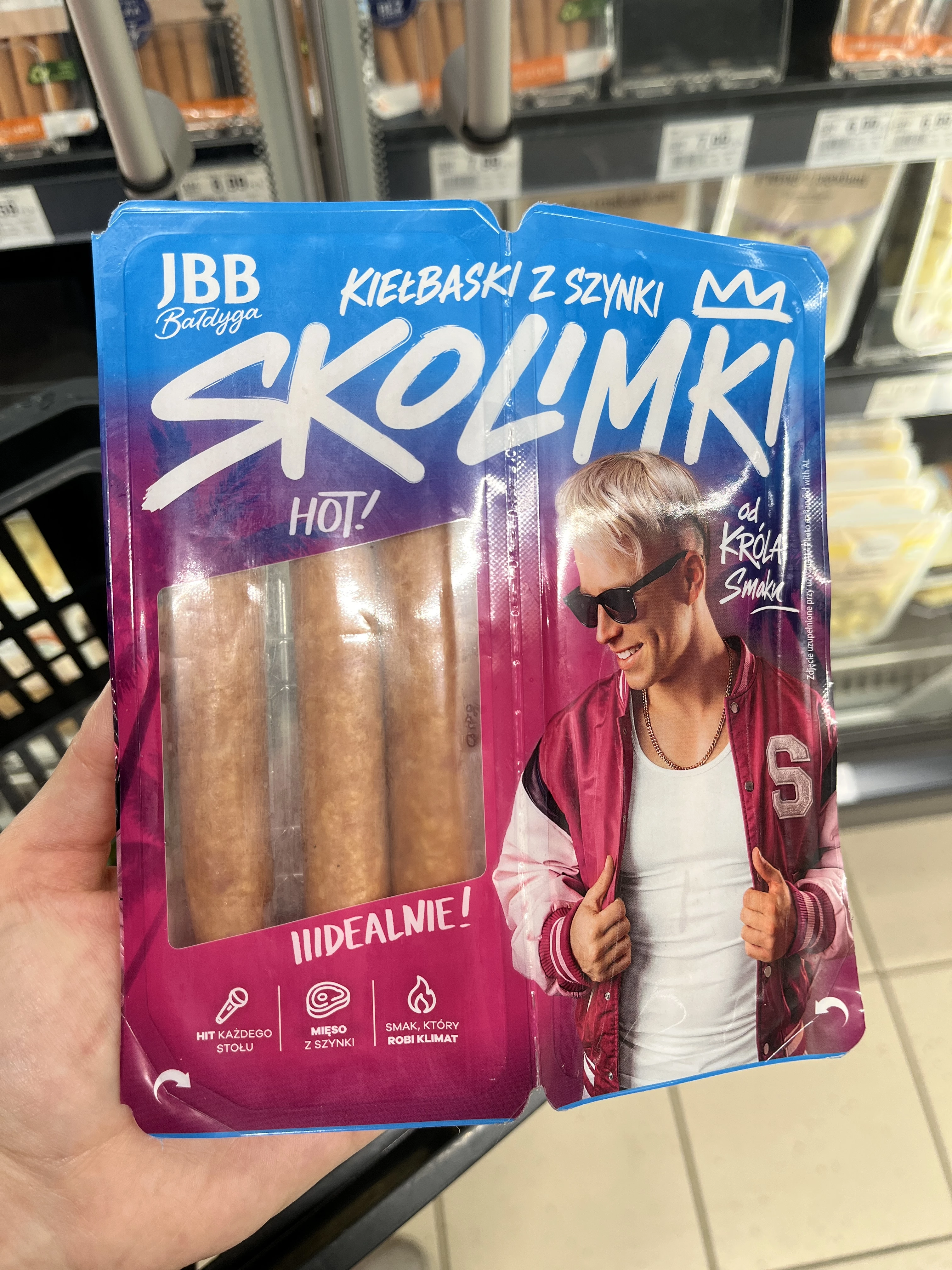 JBB Kiełbaski Skolimki z szynki | 220g