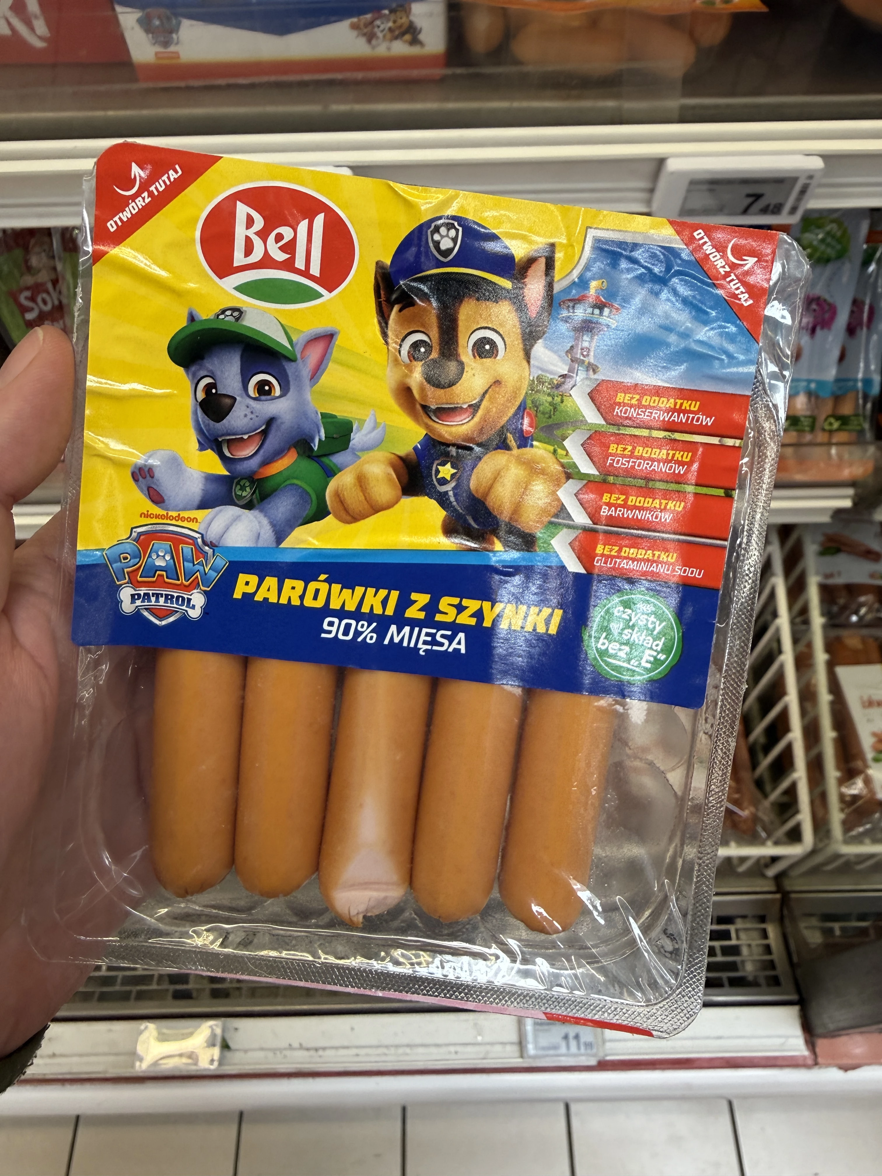 Bell Parówki z szynki Psi Patrol | 130g