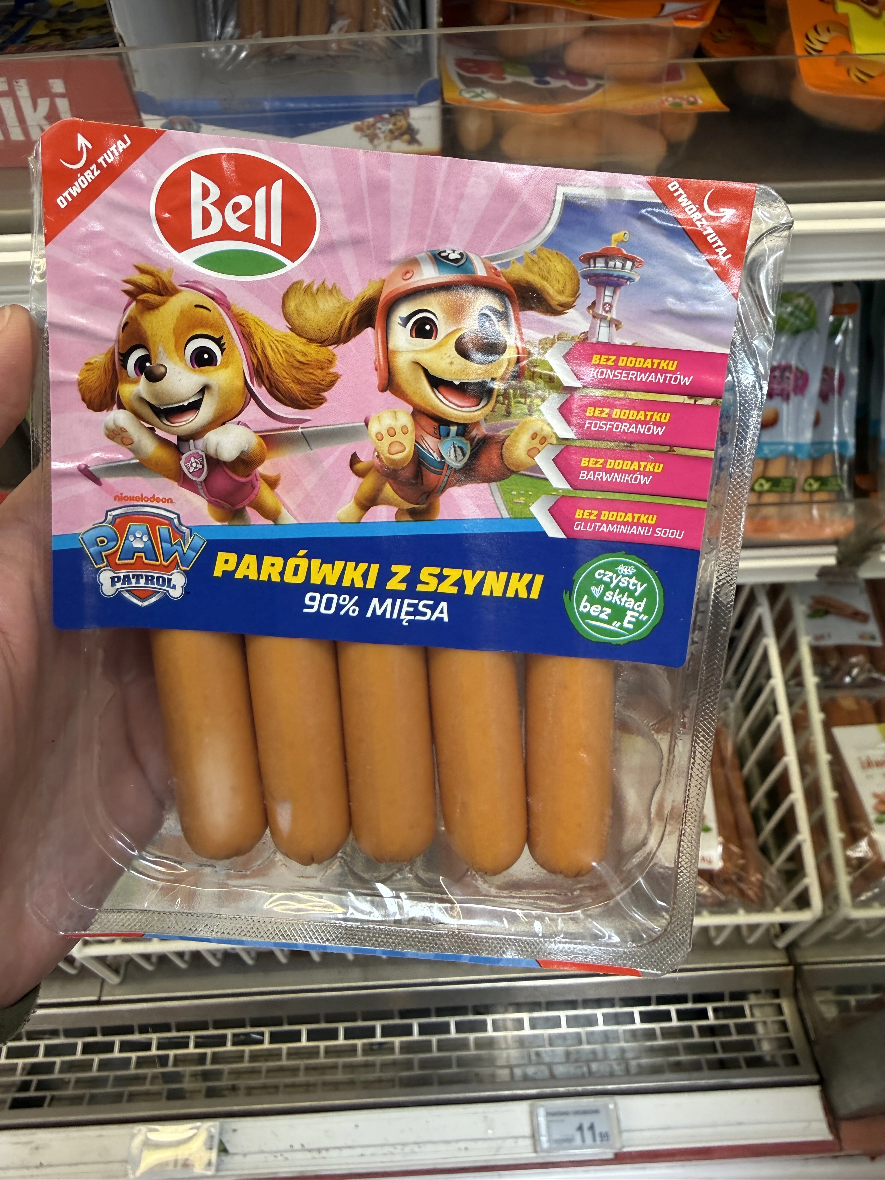 Bell Psi Patrol Parówki z szynki | 130g