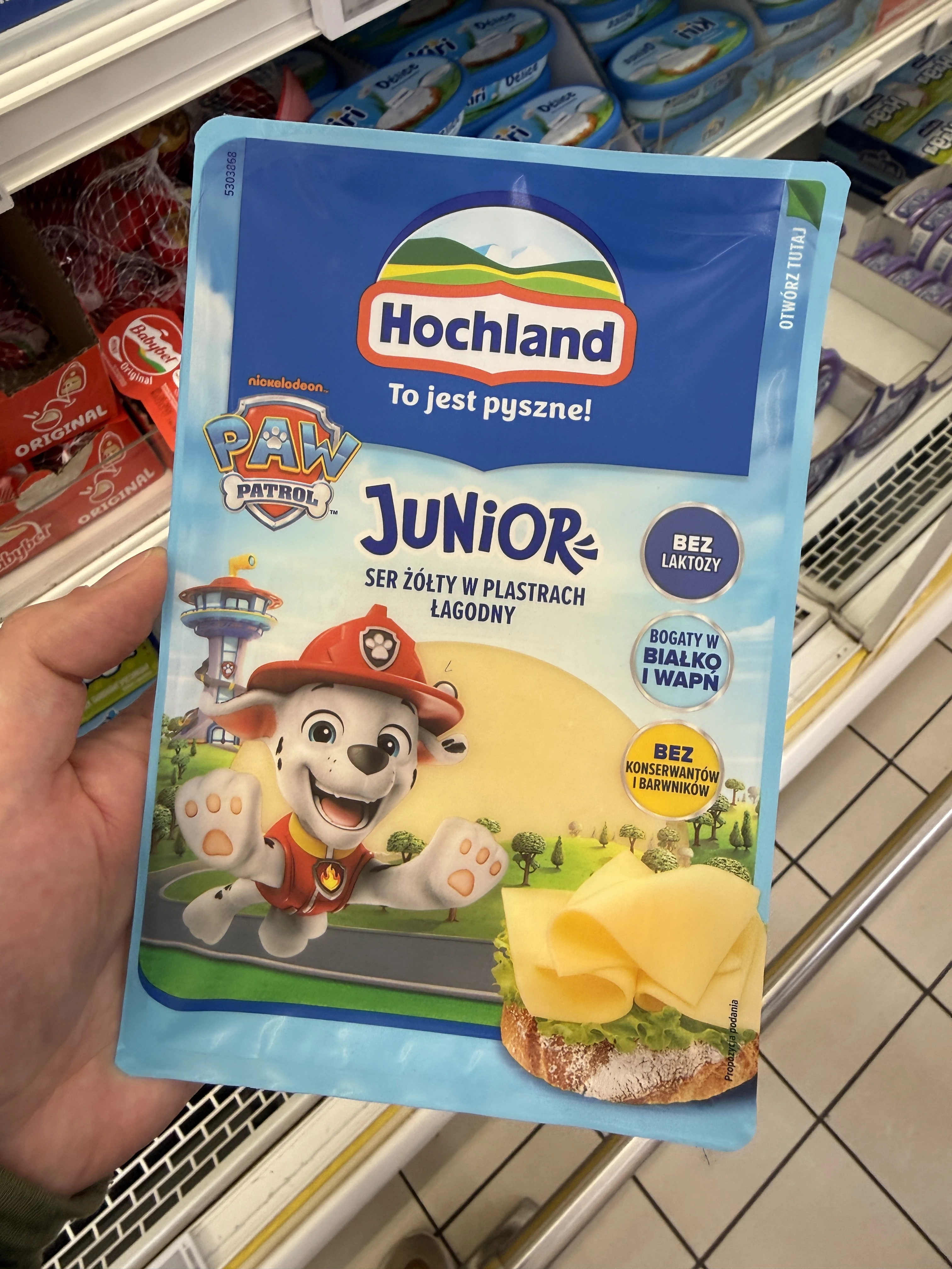 Hochland Junior Ser Łagodny w Plastrach Psi Patrol | 135g