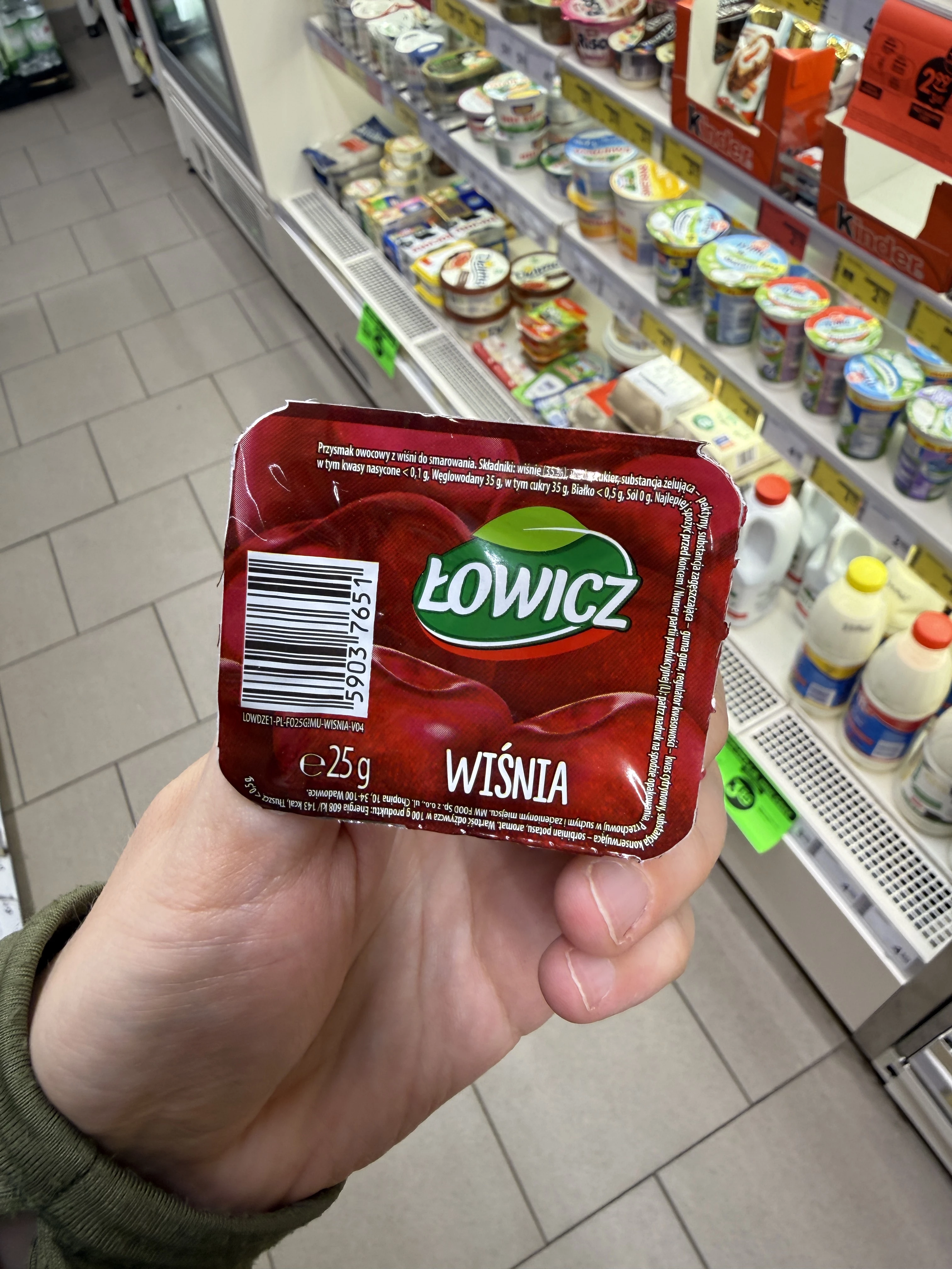 Łowicz mini dżem wiśniowy porcyjny | 25g
