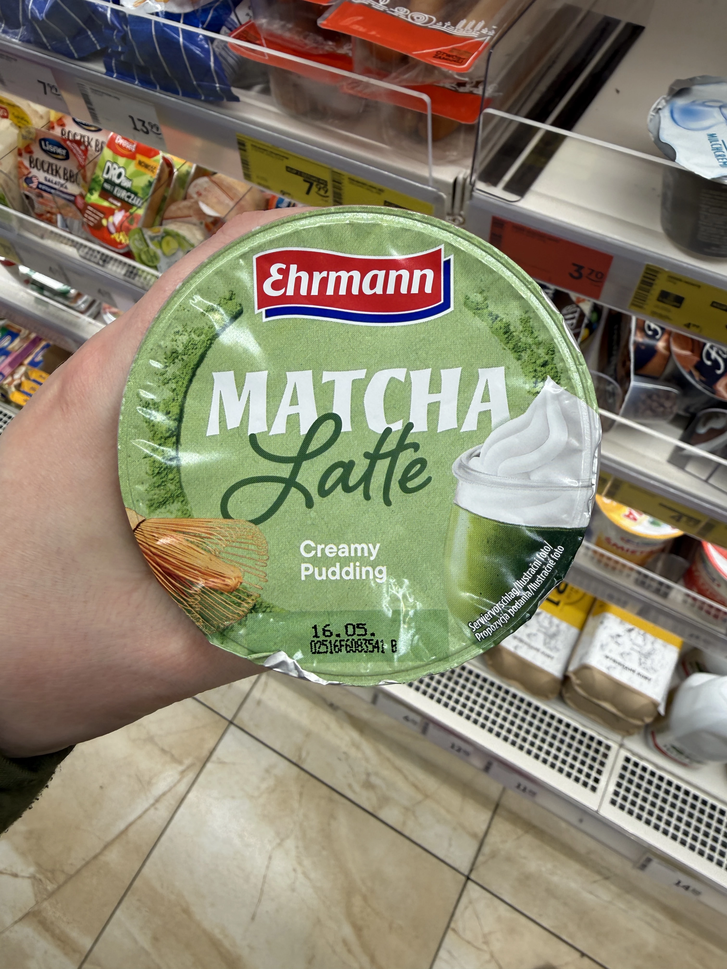 Matcha Latte Creamy Pudding (Ehrmann) | 190g