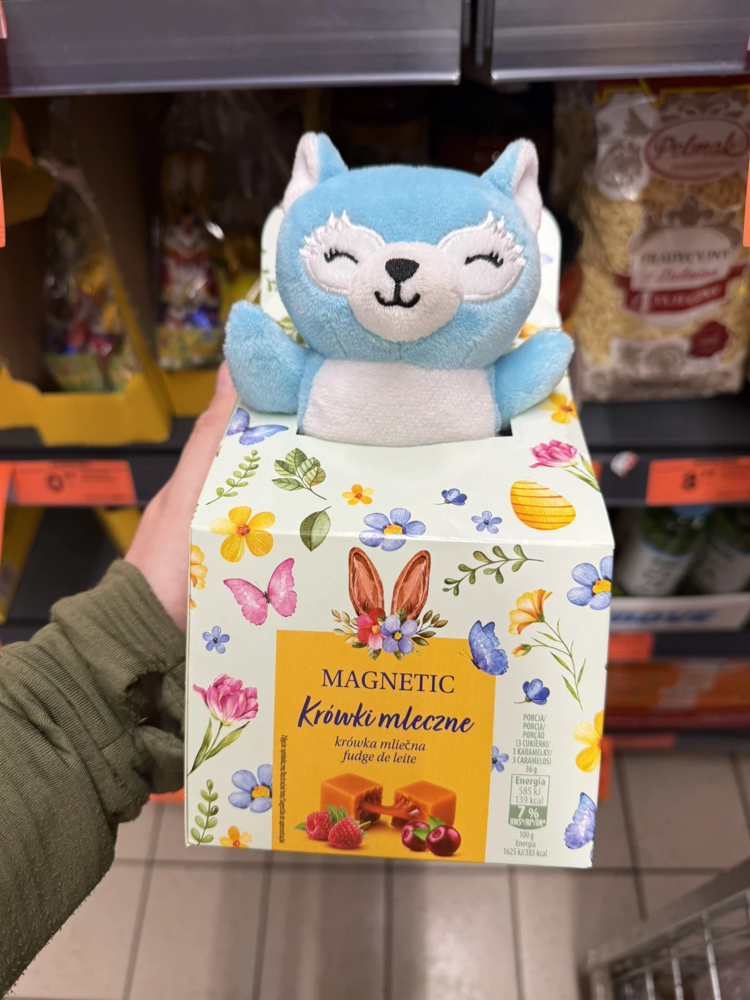 Magnetic Maskotka Krówki mleczne o smaku malinowym i wiśniowym | 90g