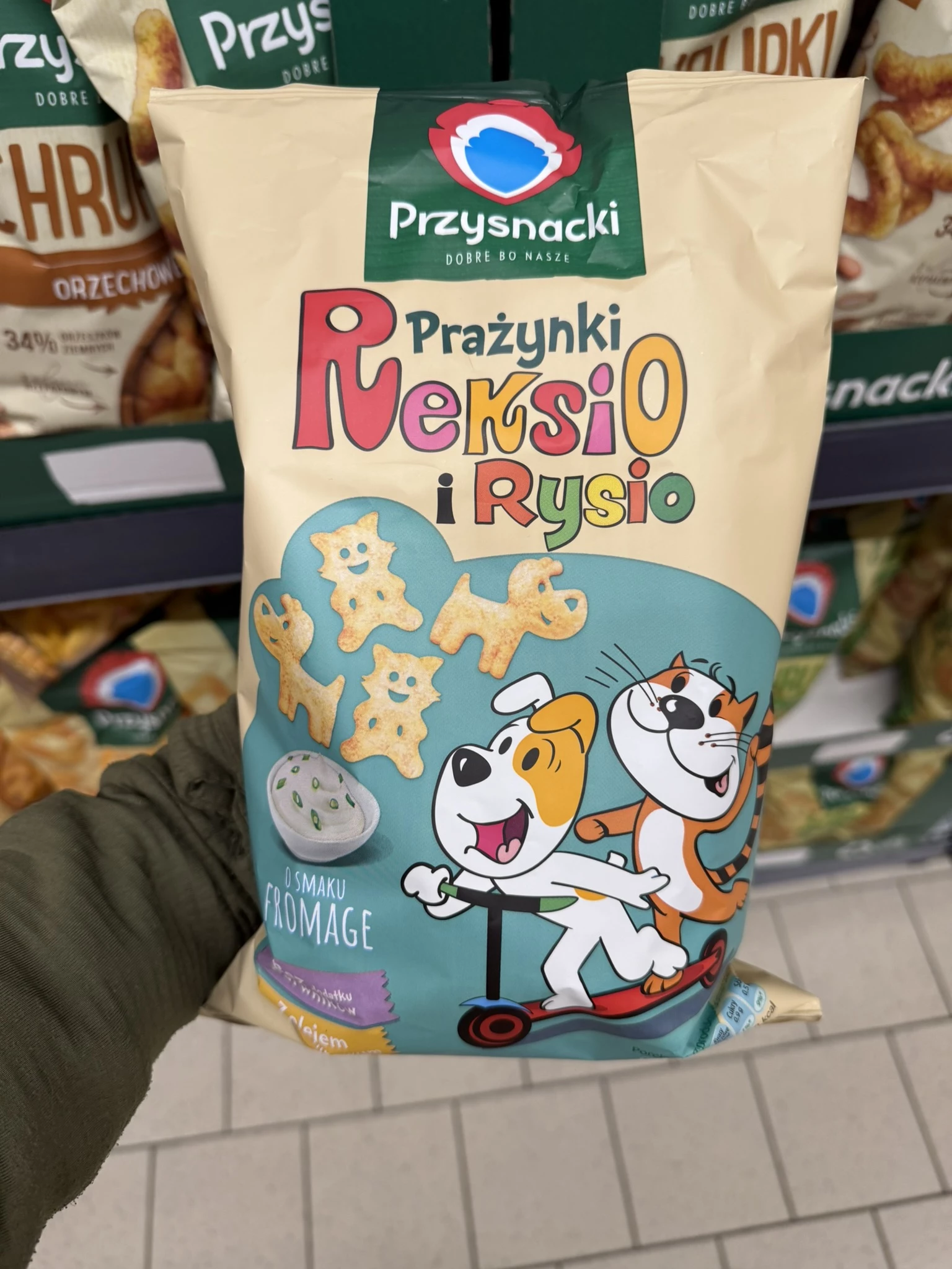 Przysnacki Prażynki Reksio i Rysio o smaku fromage | 90g