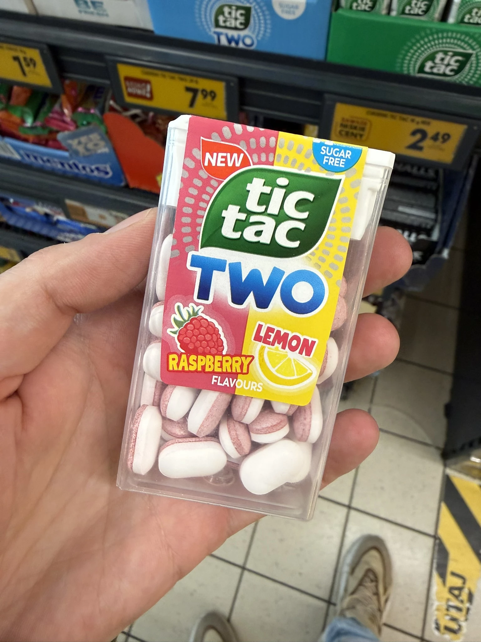 Tic Tac Two Raspberry Lemon (Sugar Free) | 38,5g