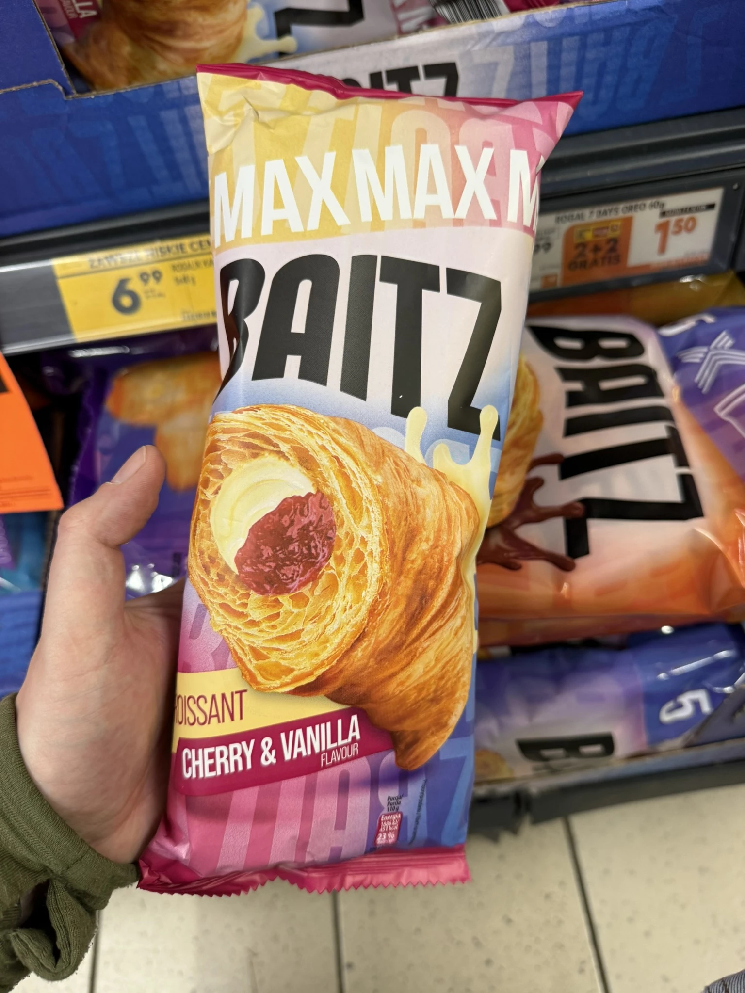 Baitz Max Croissant Cherry & Vanilla Flavour | 110g