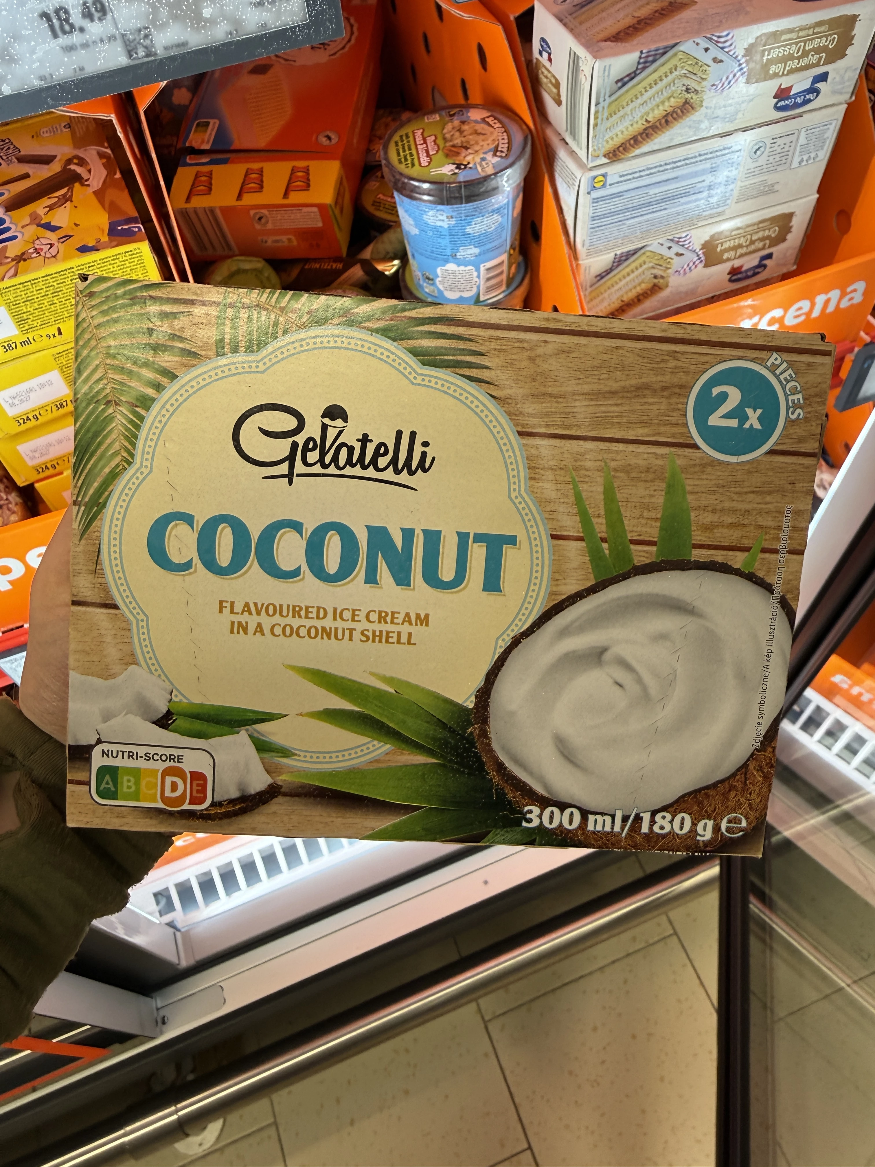 Gelatelli Coconut lody w skorupce kokosa | 180g