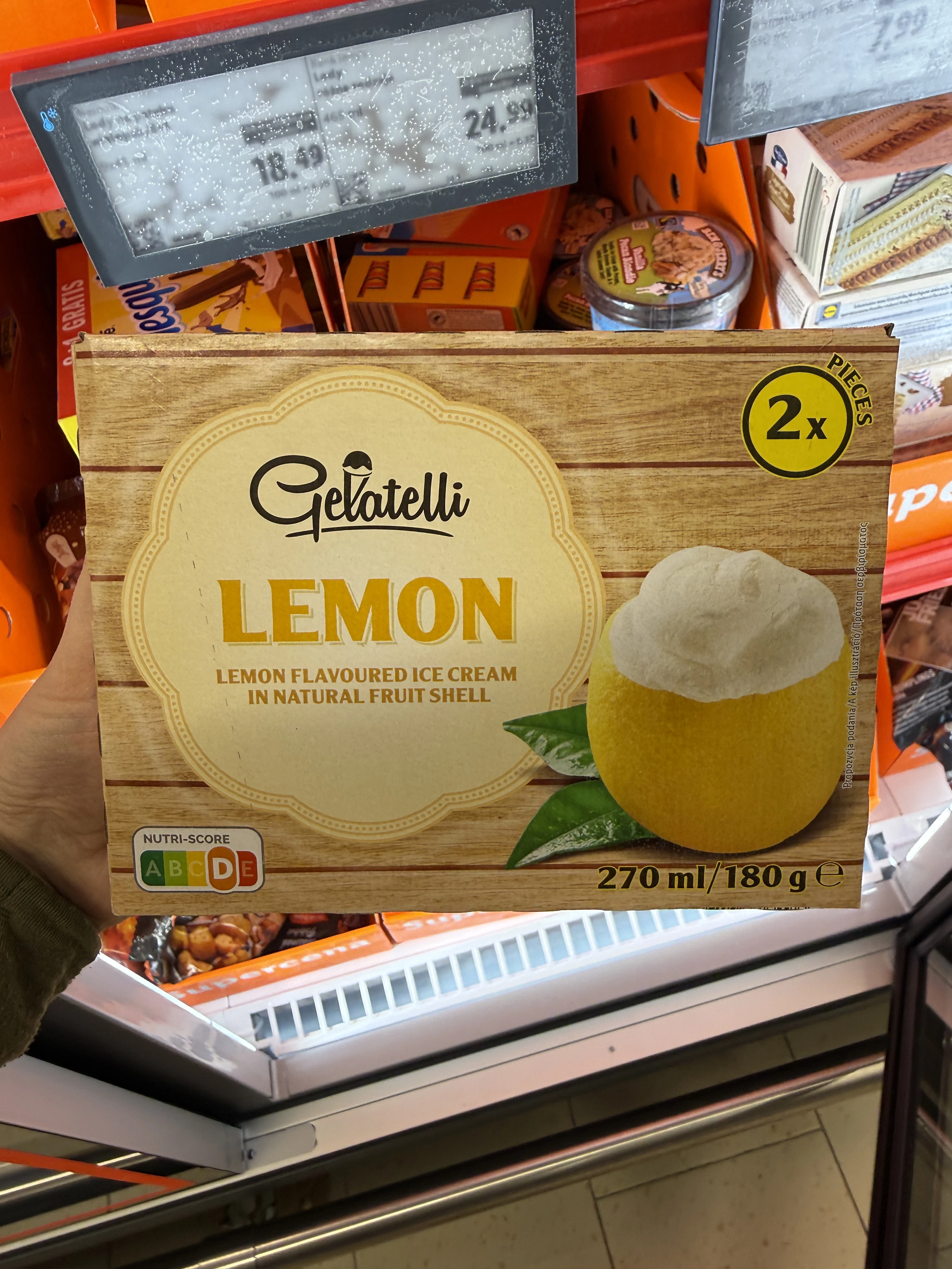 Gelatelli Lemon – lody w skórce cytryny | 180g