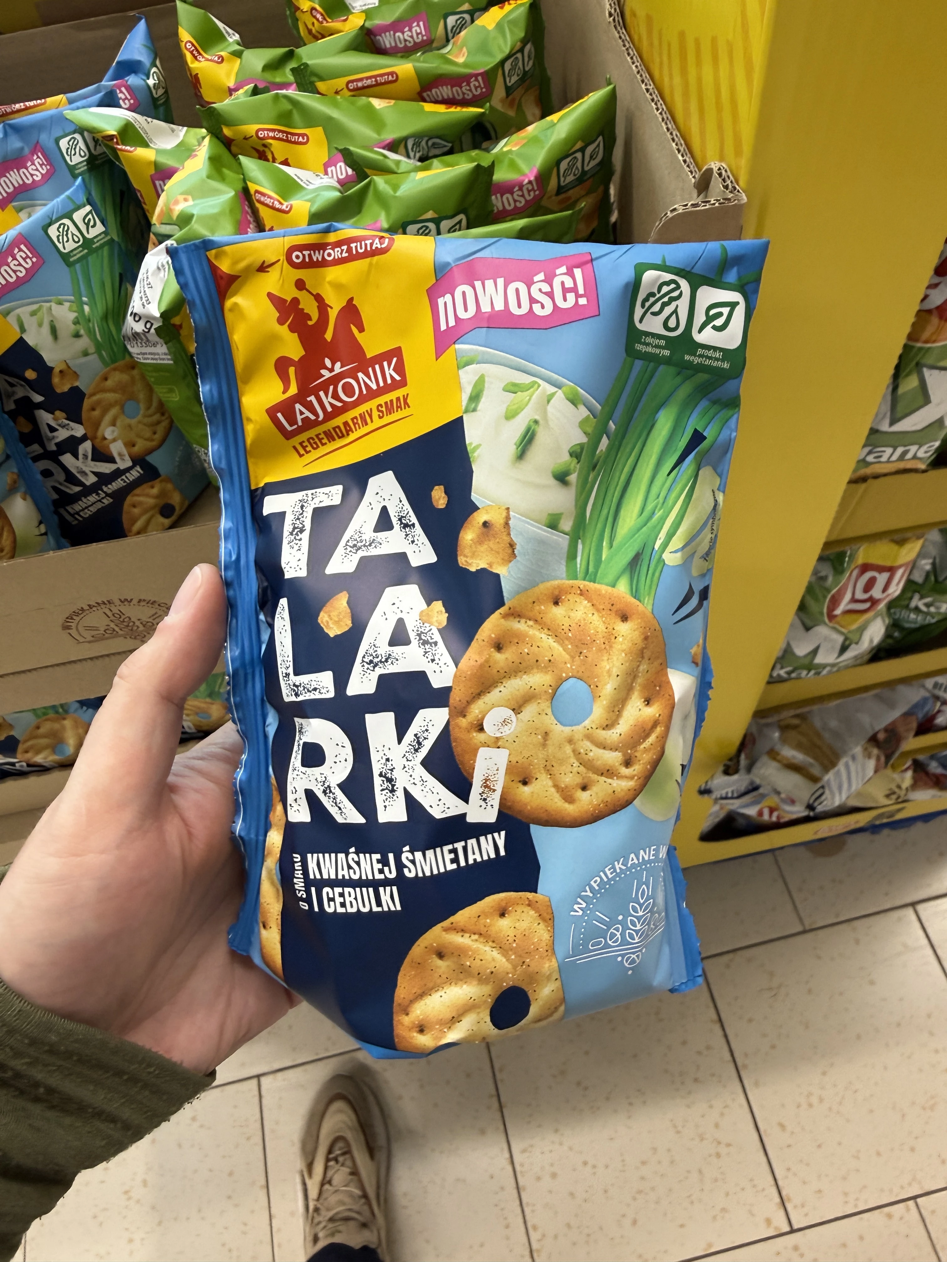 Lajkonik Talarki kwaśna śmietana i cebulka | 100g