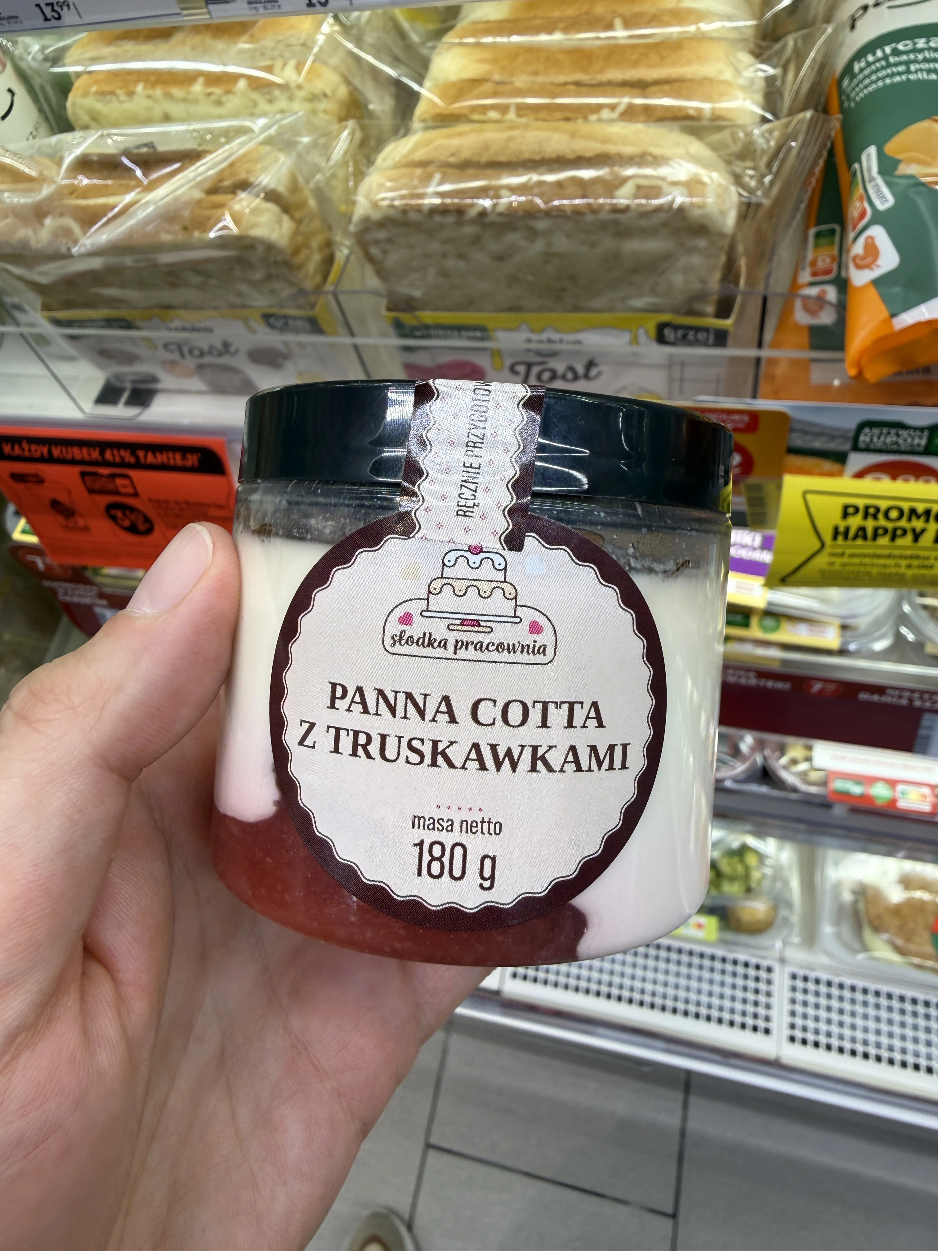 Deser Słodka Pracownia Panna Cotta z Truskawkami | 180g