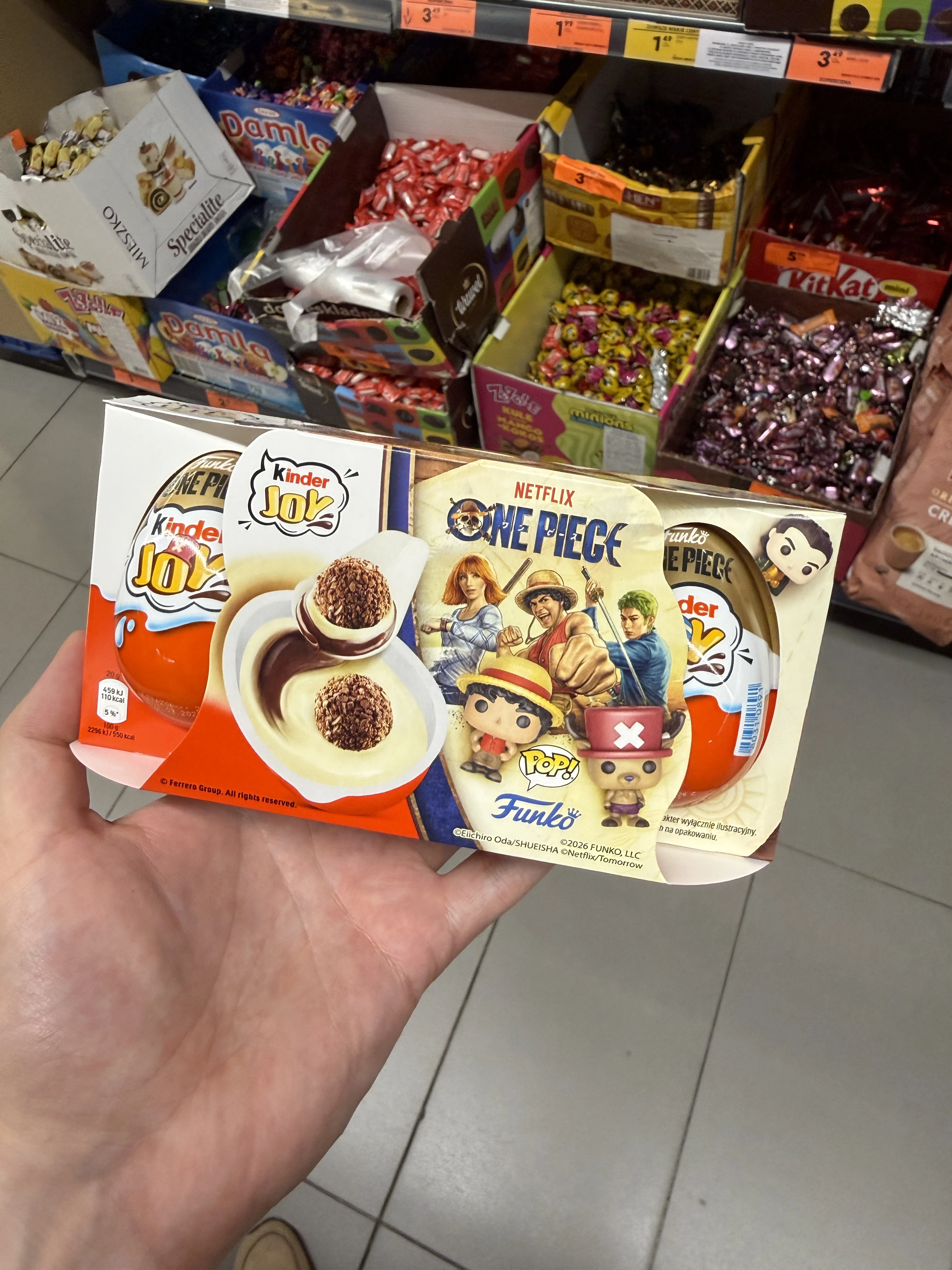 Kinder Joy One Piece Funko POP! | 3x20g