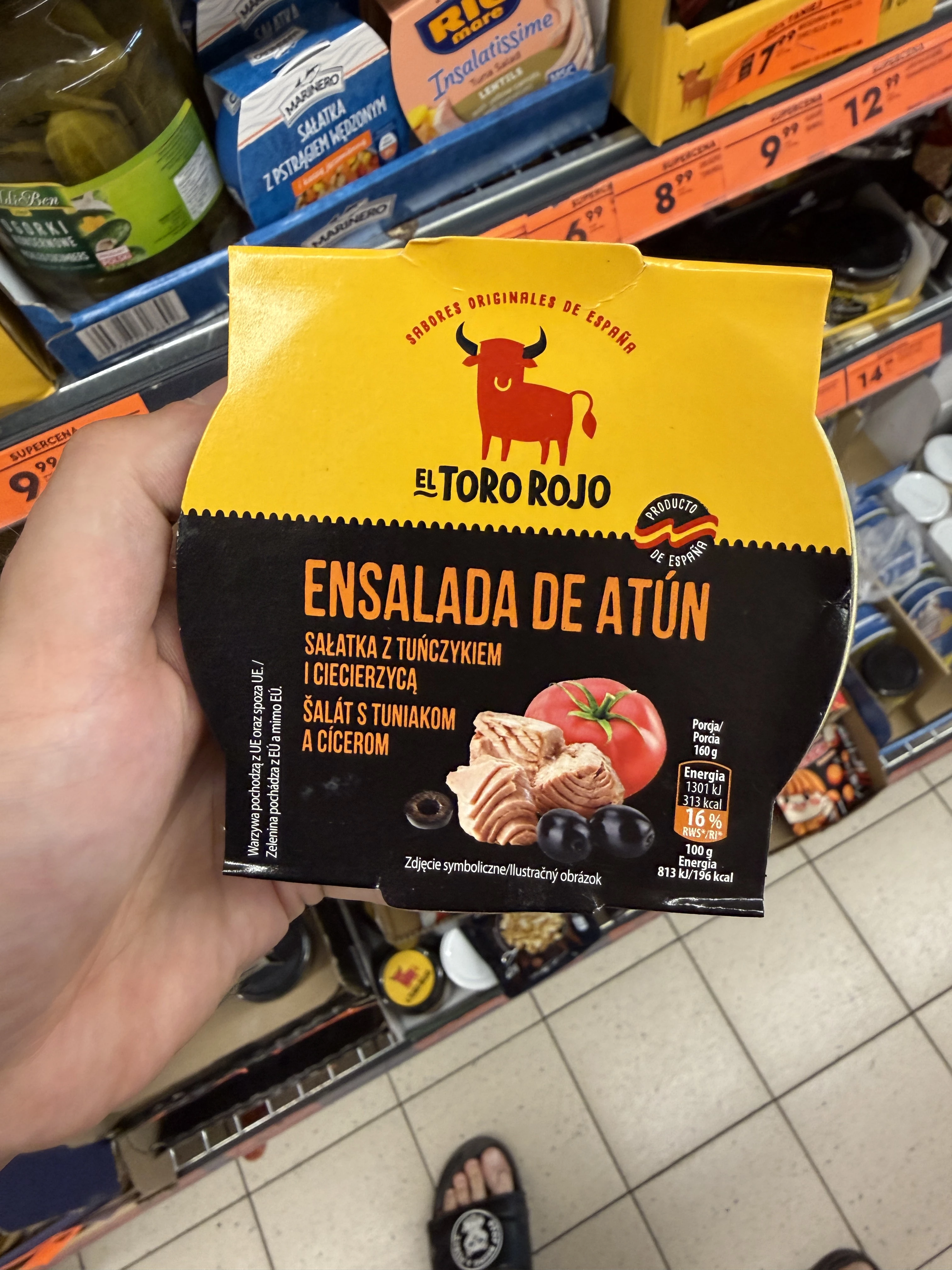 El Toro Rojo Sałatka z tuńczykiem i ciecierzycą | 160g