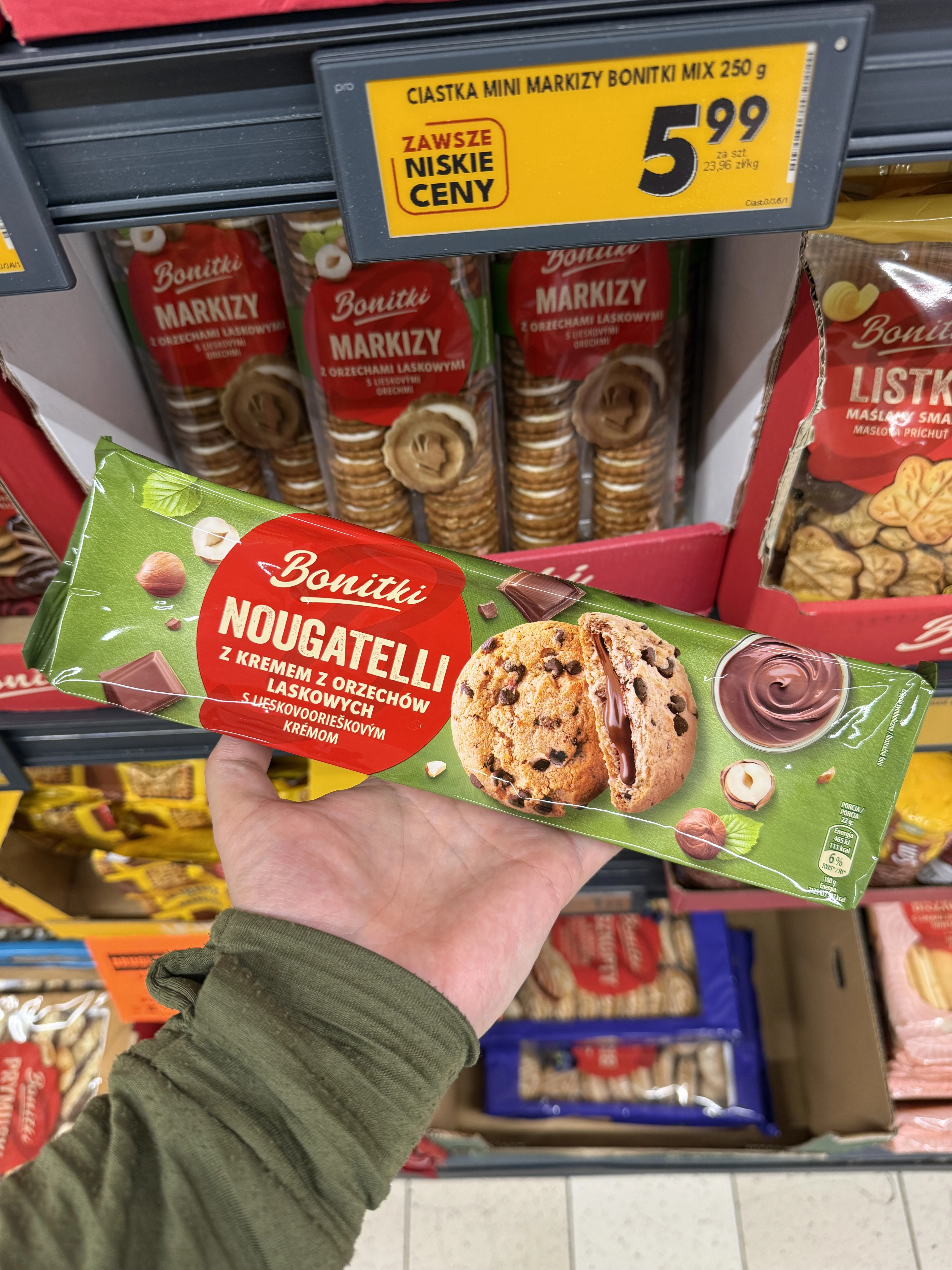 Bonitki Nougatelli z kremem z orzechów laskowych | 175g