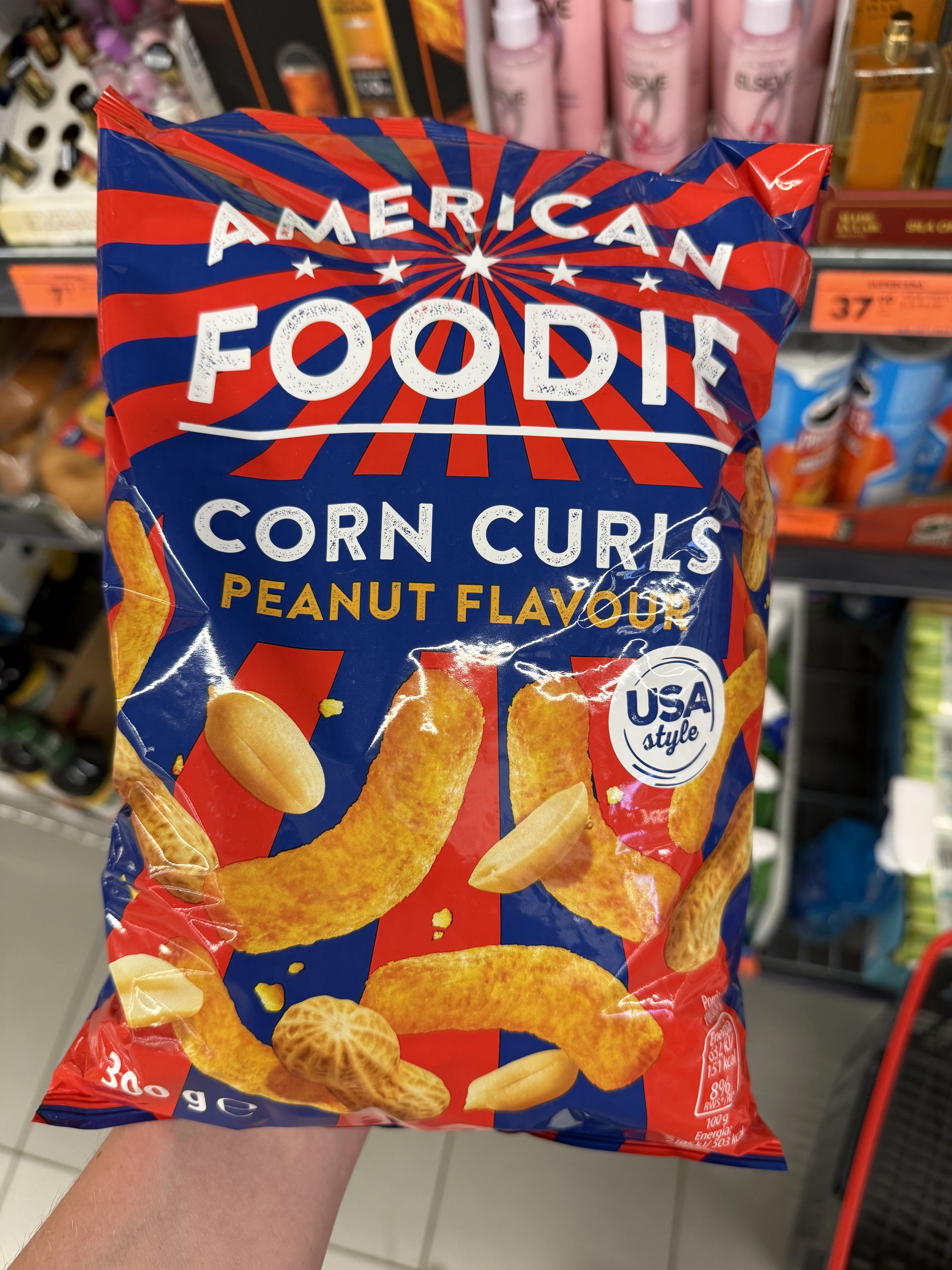 American Foodie Corn Curls Peanut Flavour | 300g