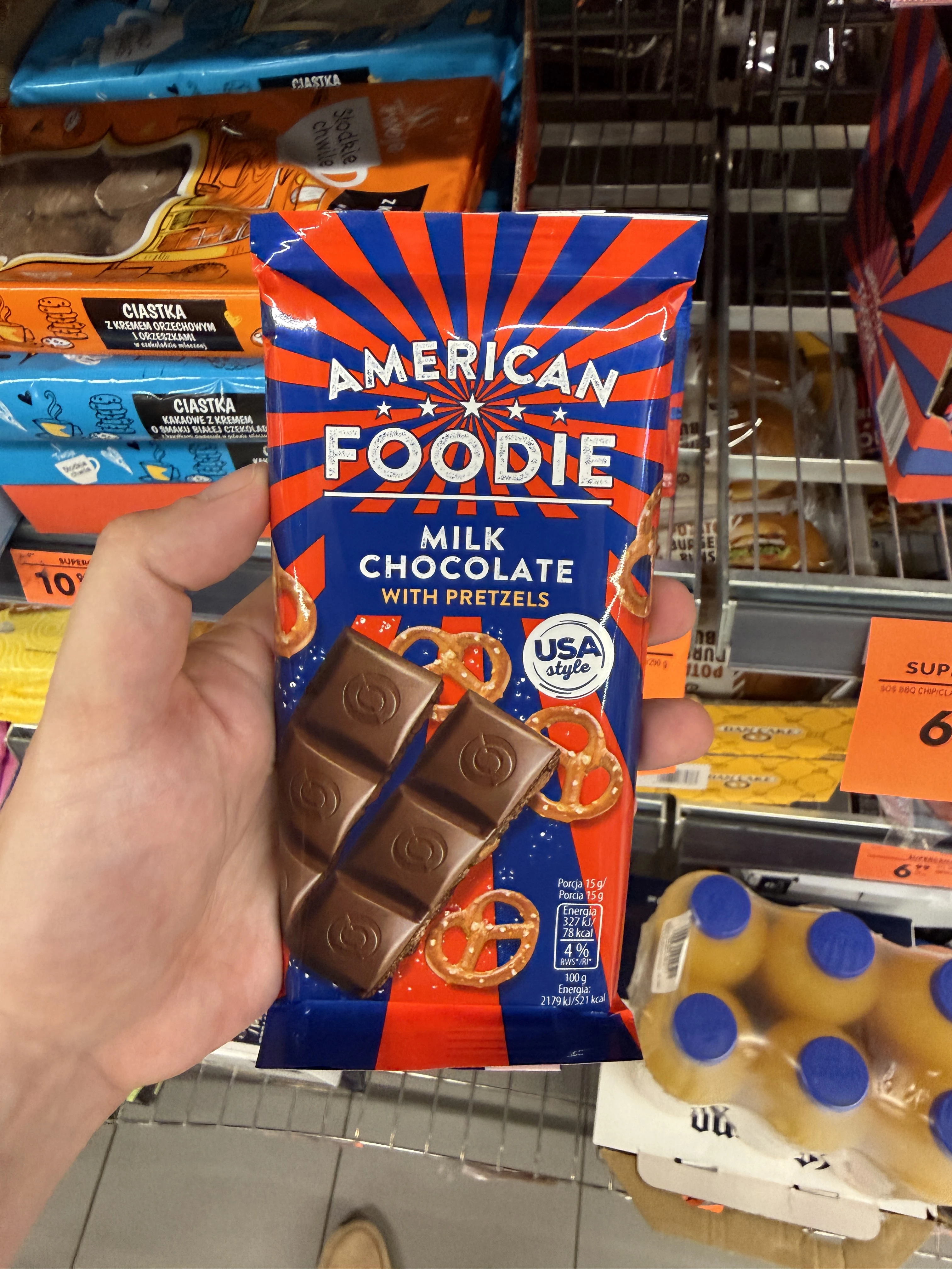 American Foodie Milk Chocolate with Pretzels | 90g