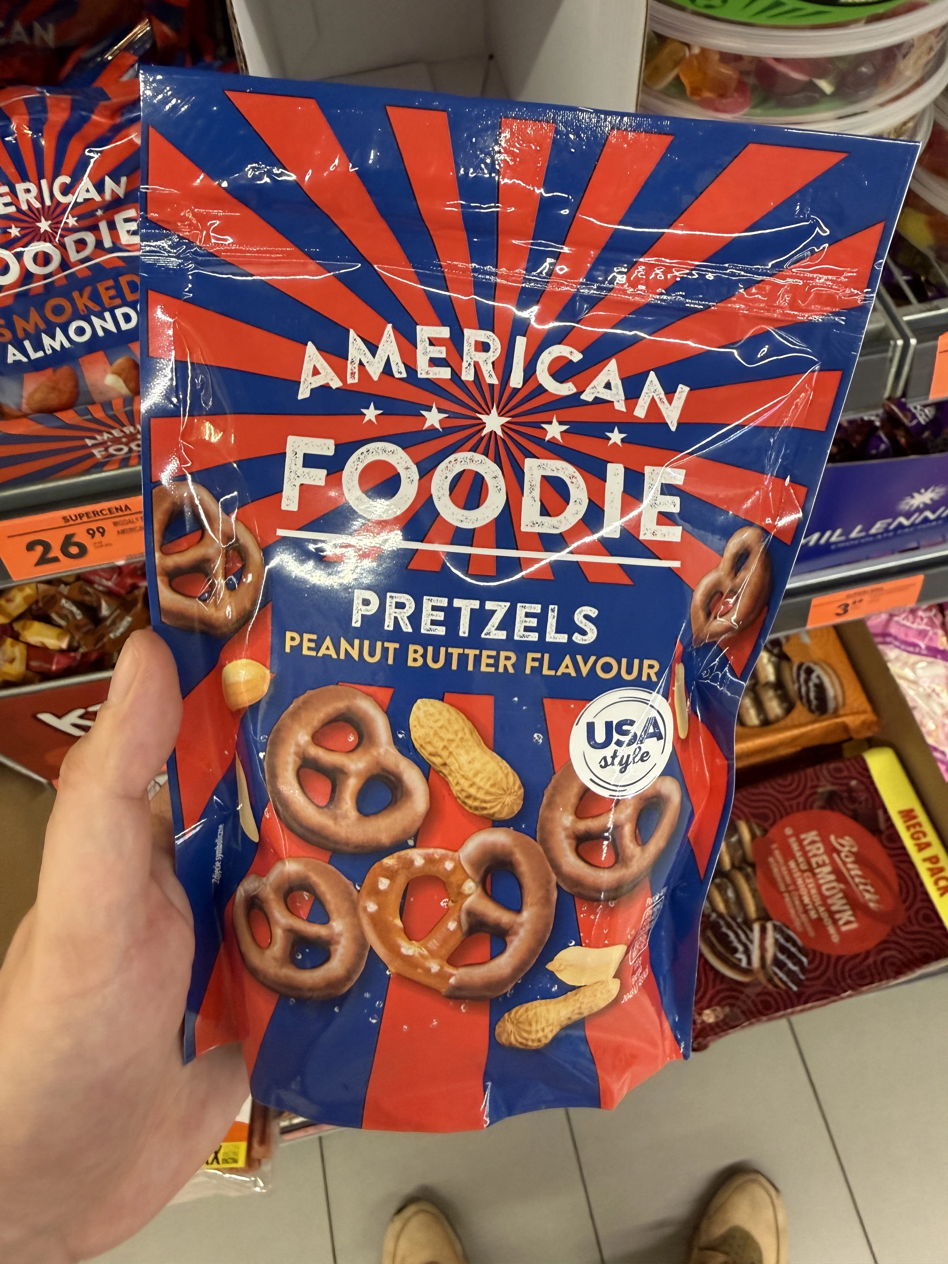 American Foodie Pretzels Peanut Butter Flavour | 130g