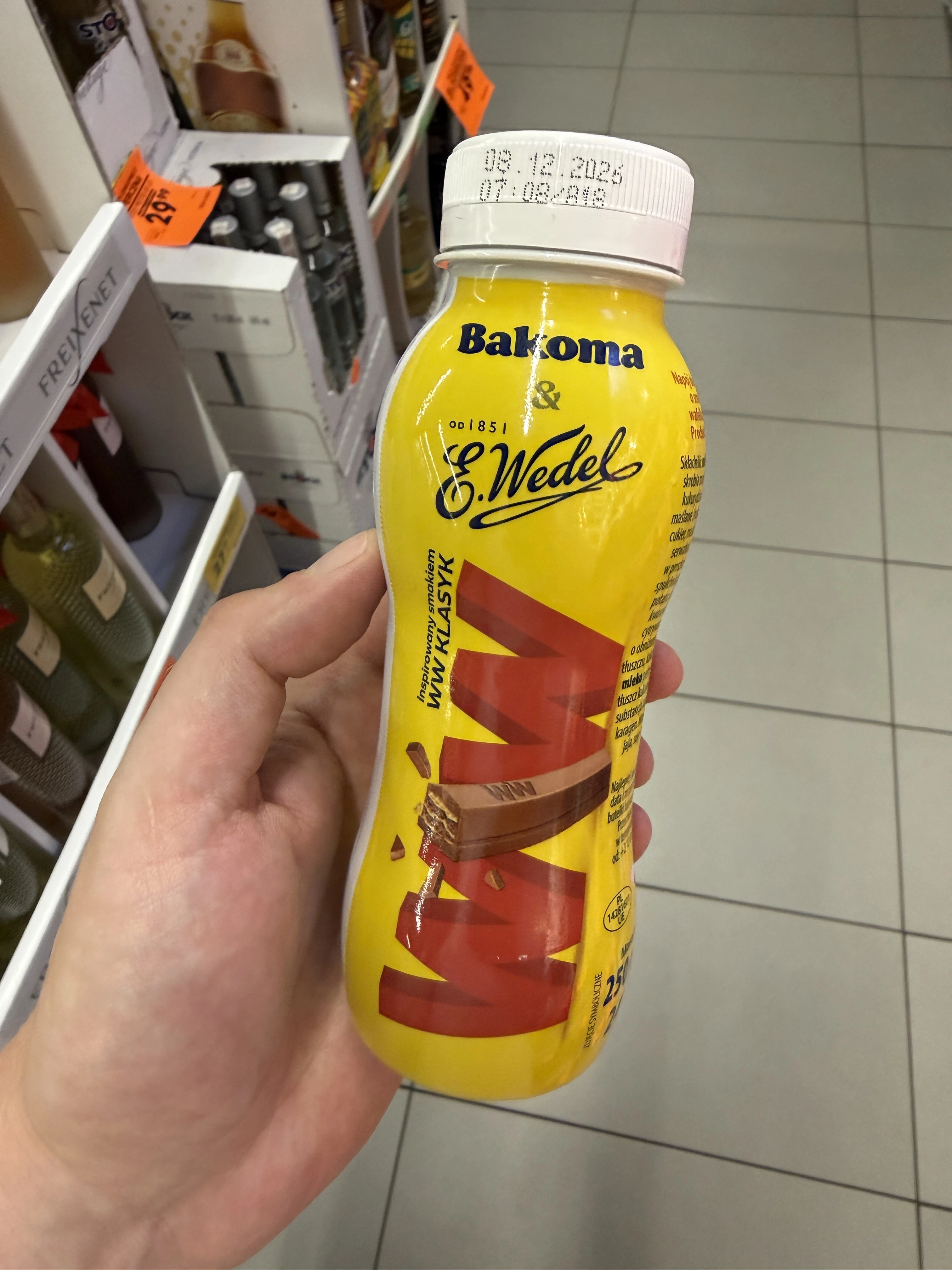 Bakoma & E.Wedel Napój deserowy o smaku wafelka WW Klasyk | 250g / 242ml