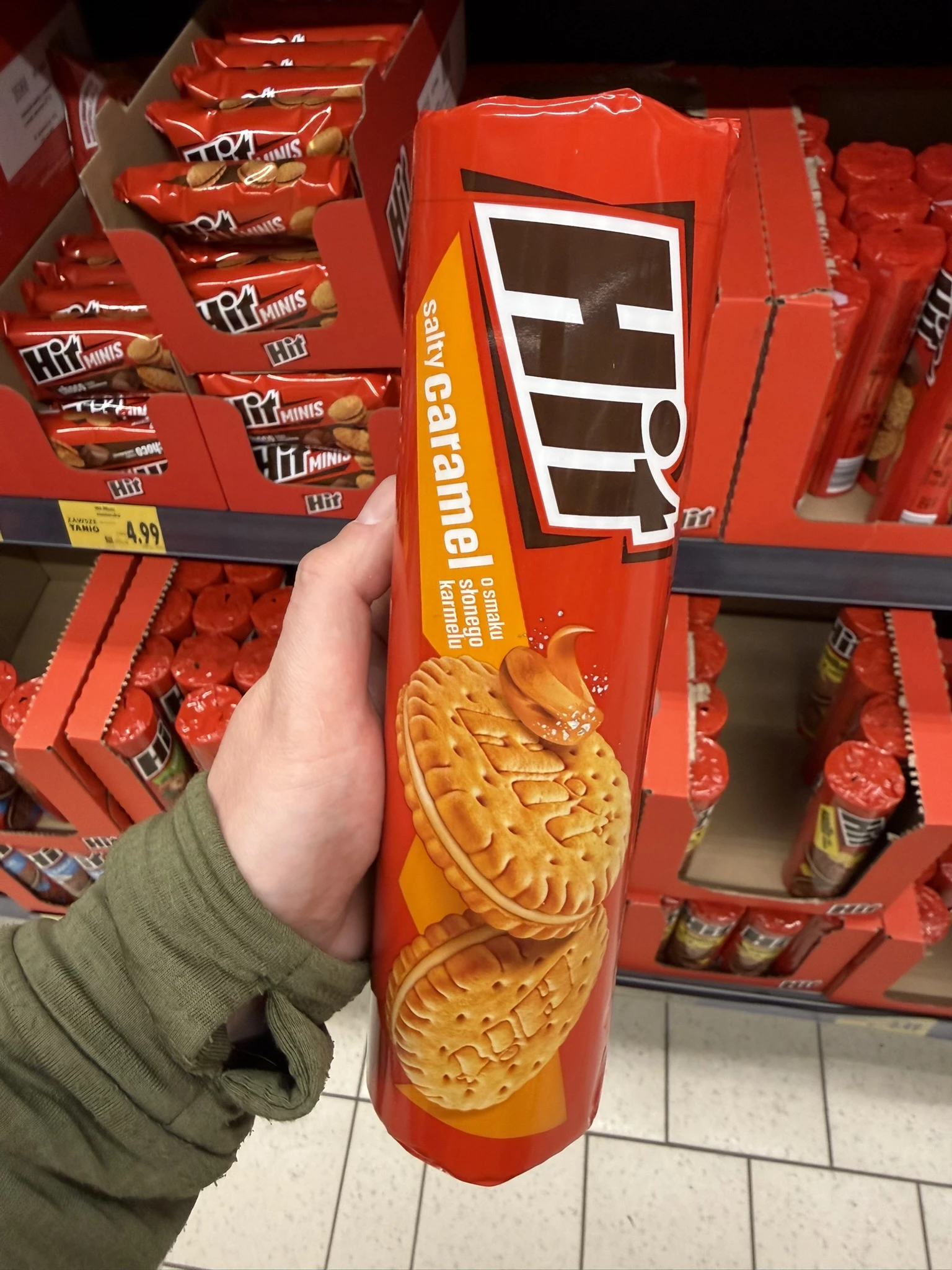 Hit Salty Caramel / Herbatniki-markizy z kremem o smaku słonego karmelu | 220g