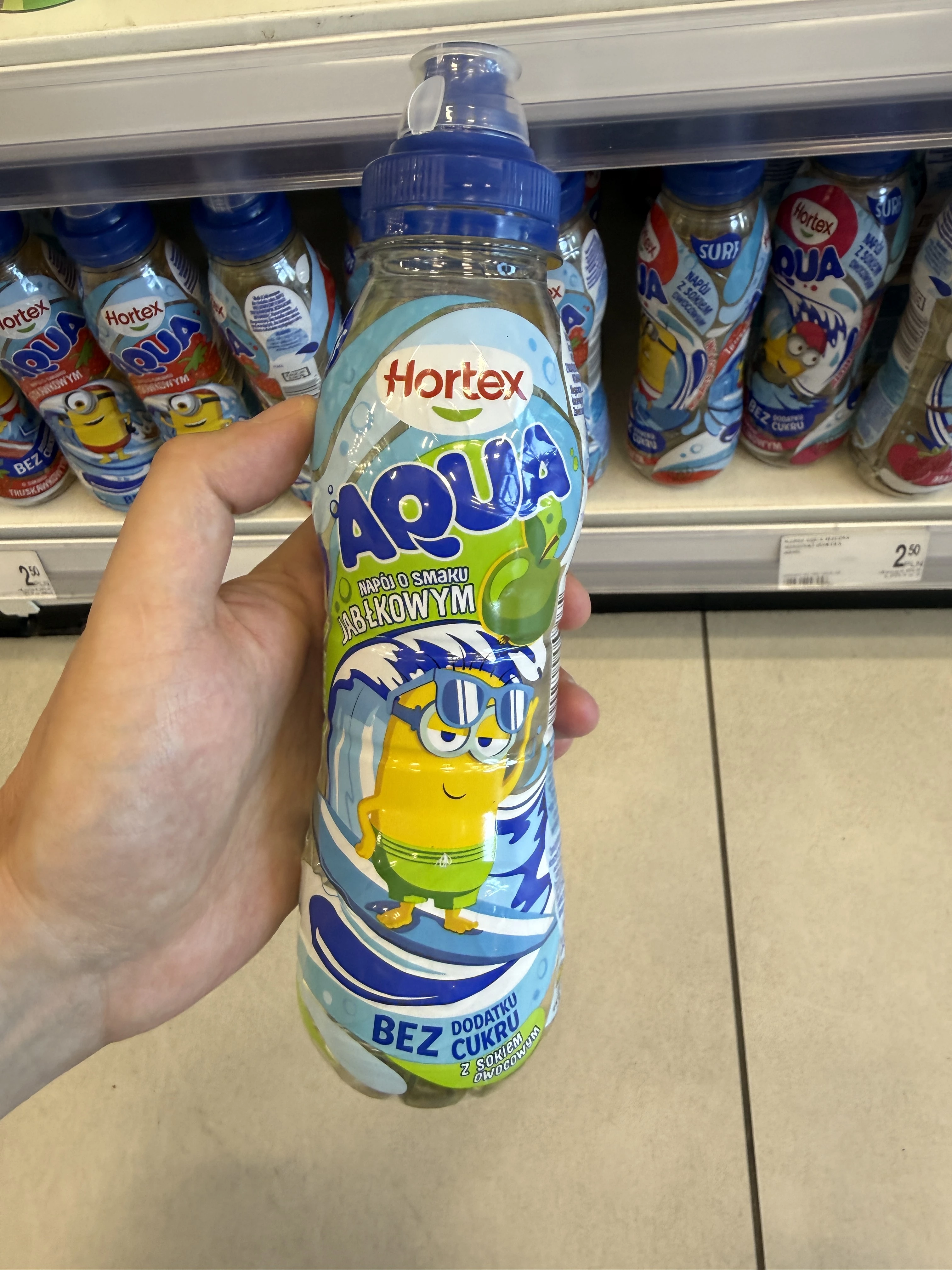 Hortex Aqua Napój o smaku jabłkowym | 400ml