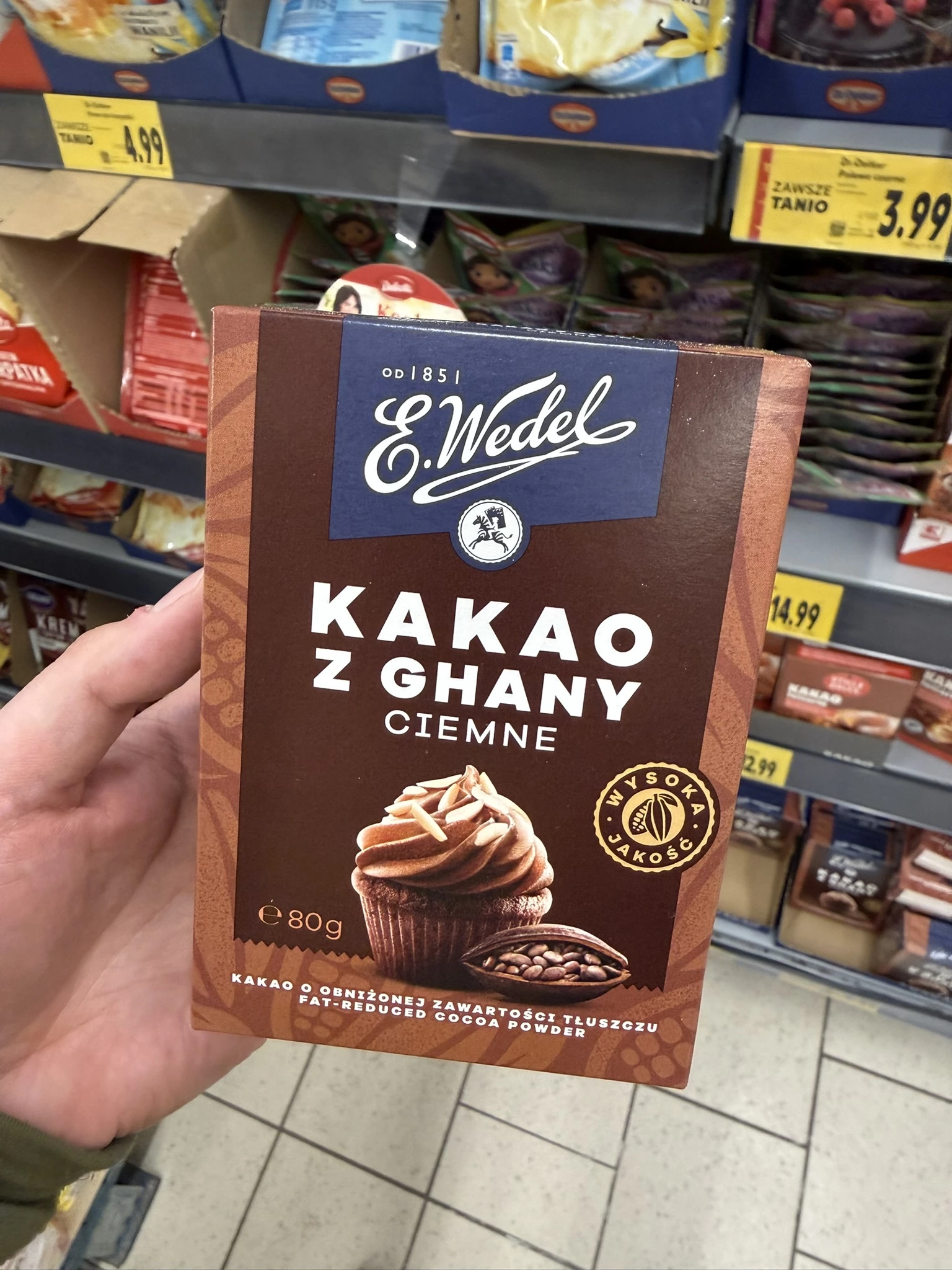 E. Wedel Kakao ciemne z Ghany | 80g