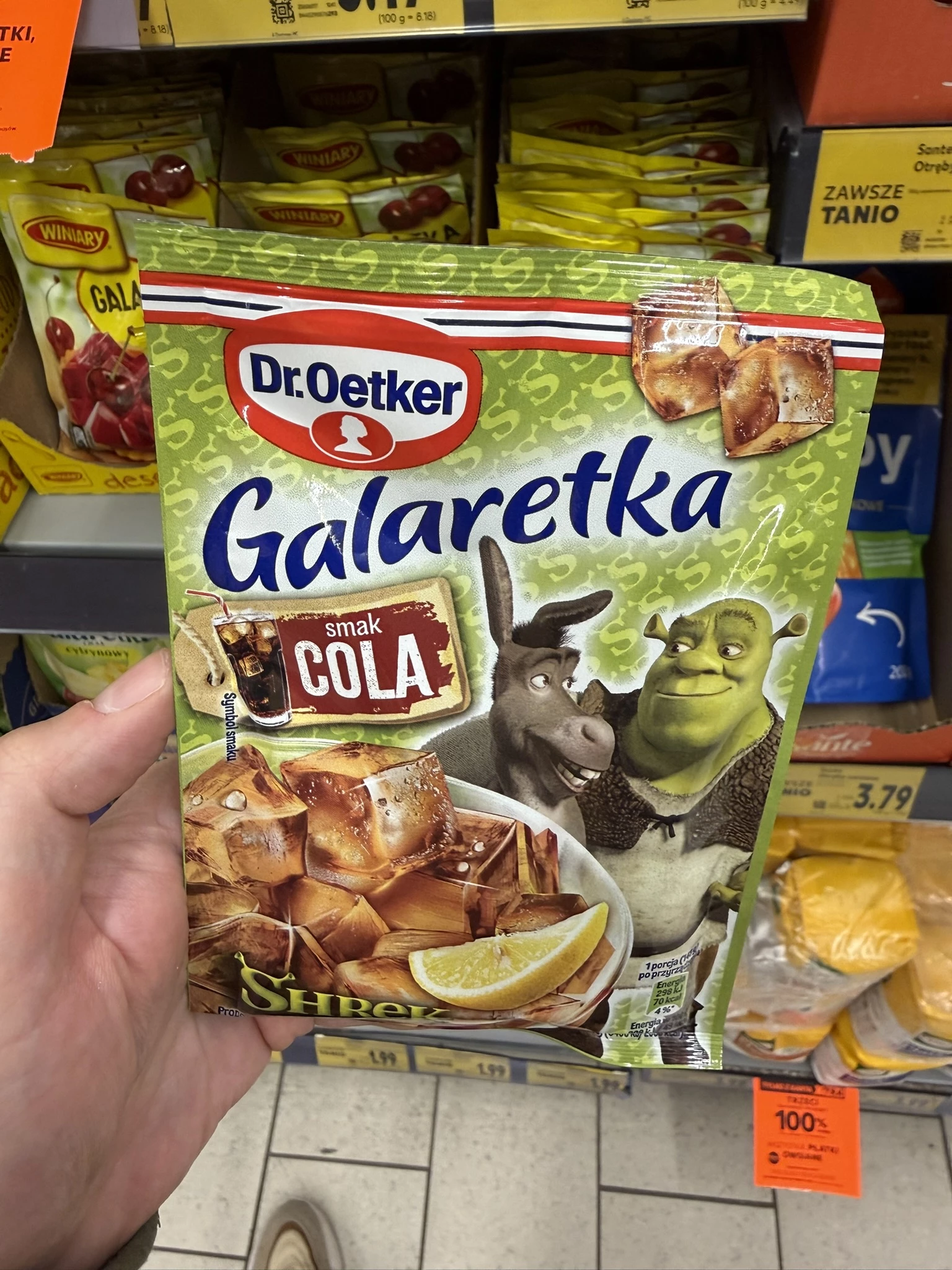 Dr. Oetker Galaretka Shrek Cola | 72g
