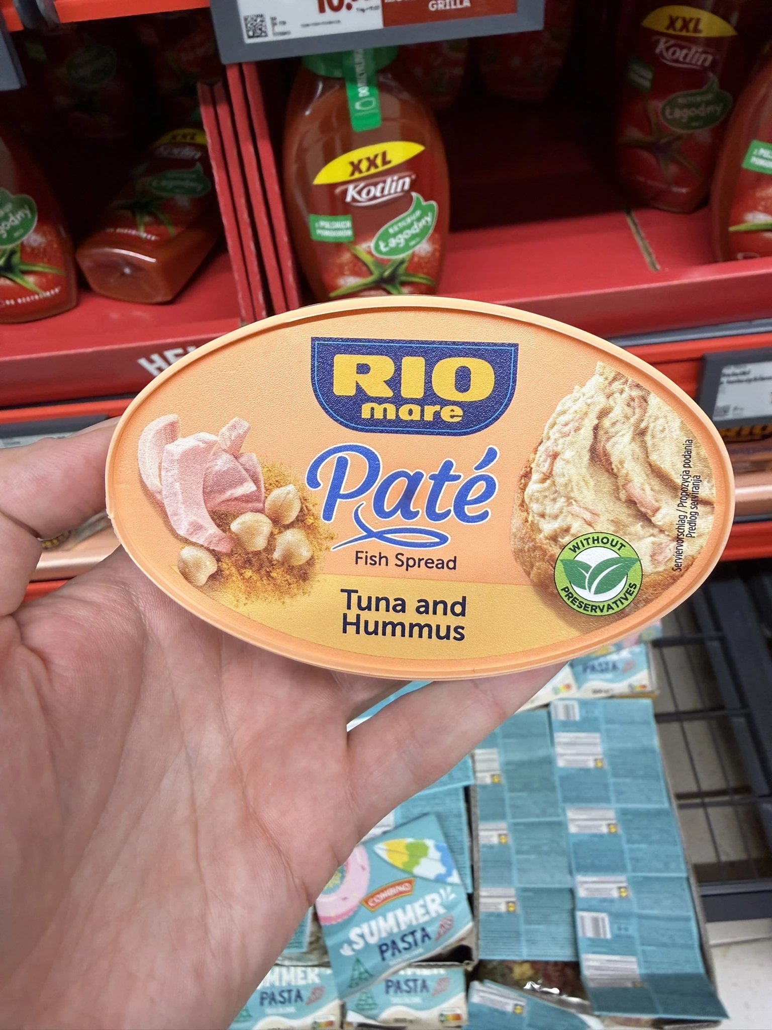 Rio Mare Paté Pasta z hummusem / Rio Mare Paté Fish Spread Tuna and Hummus | 115g