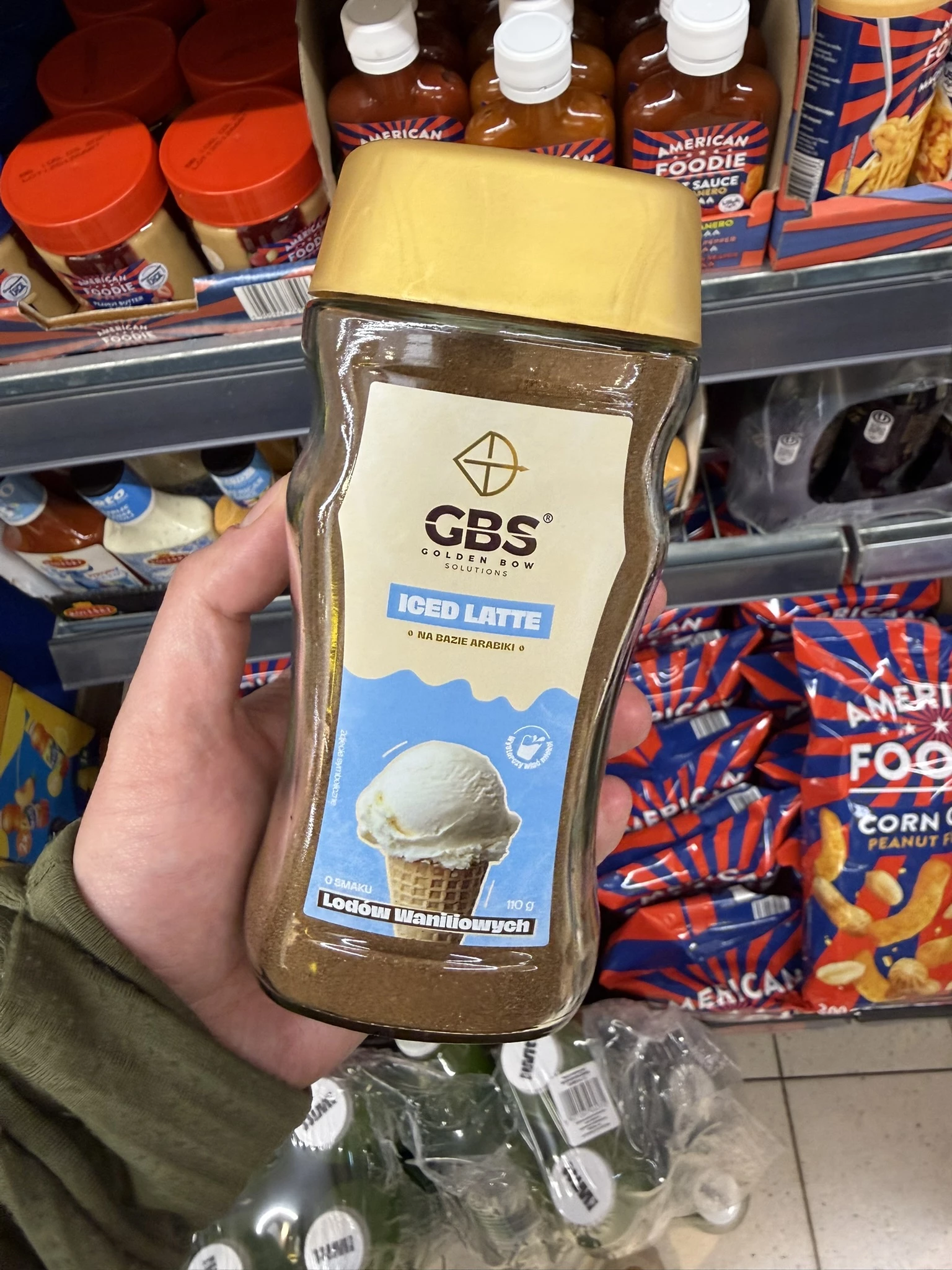 Kawa rozpuszczalna GBS Iced Latte o smaku lodów waniliowych | 110g