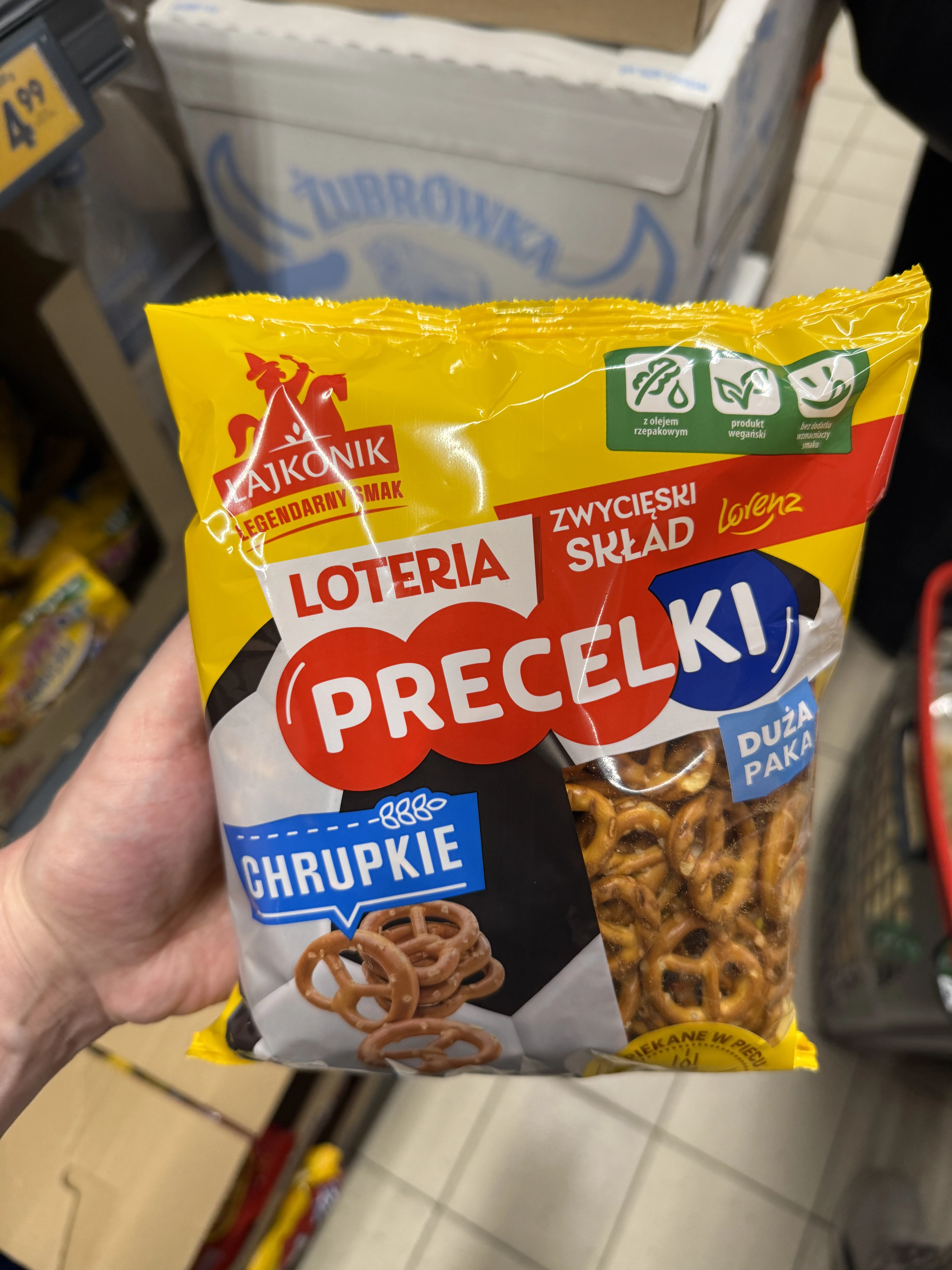Lajkonik Precelki Chrupkie (edycja Loteria / Zwycięski Skład Lorenz) | 180g