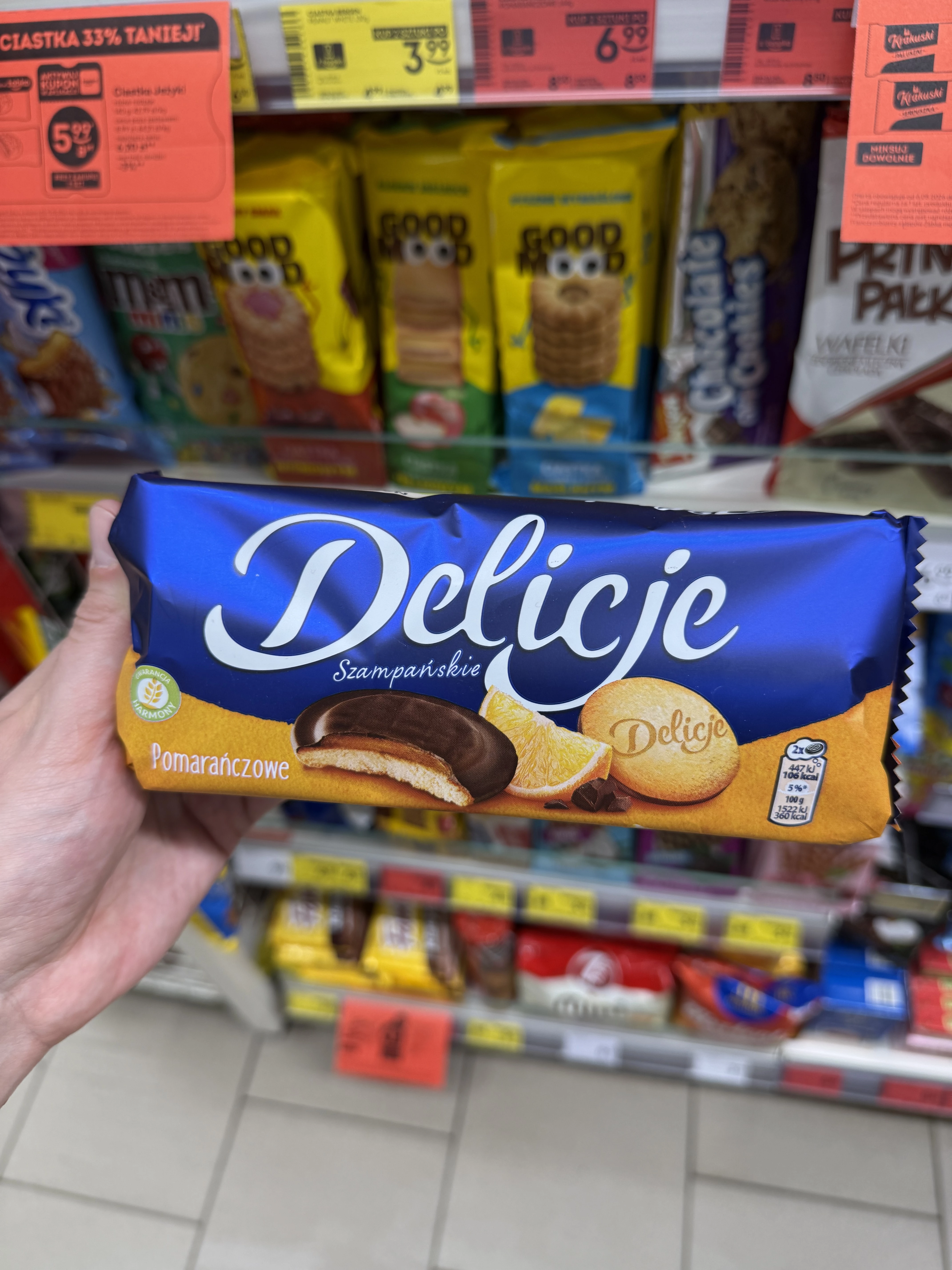 Delicje Szampańskie Pomarańczowe | 147g