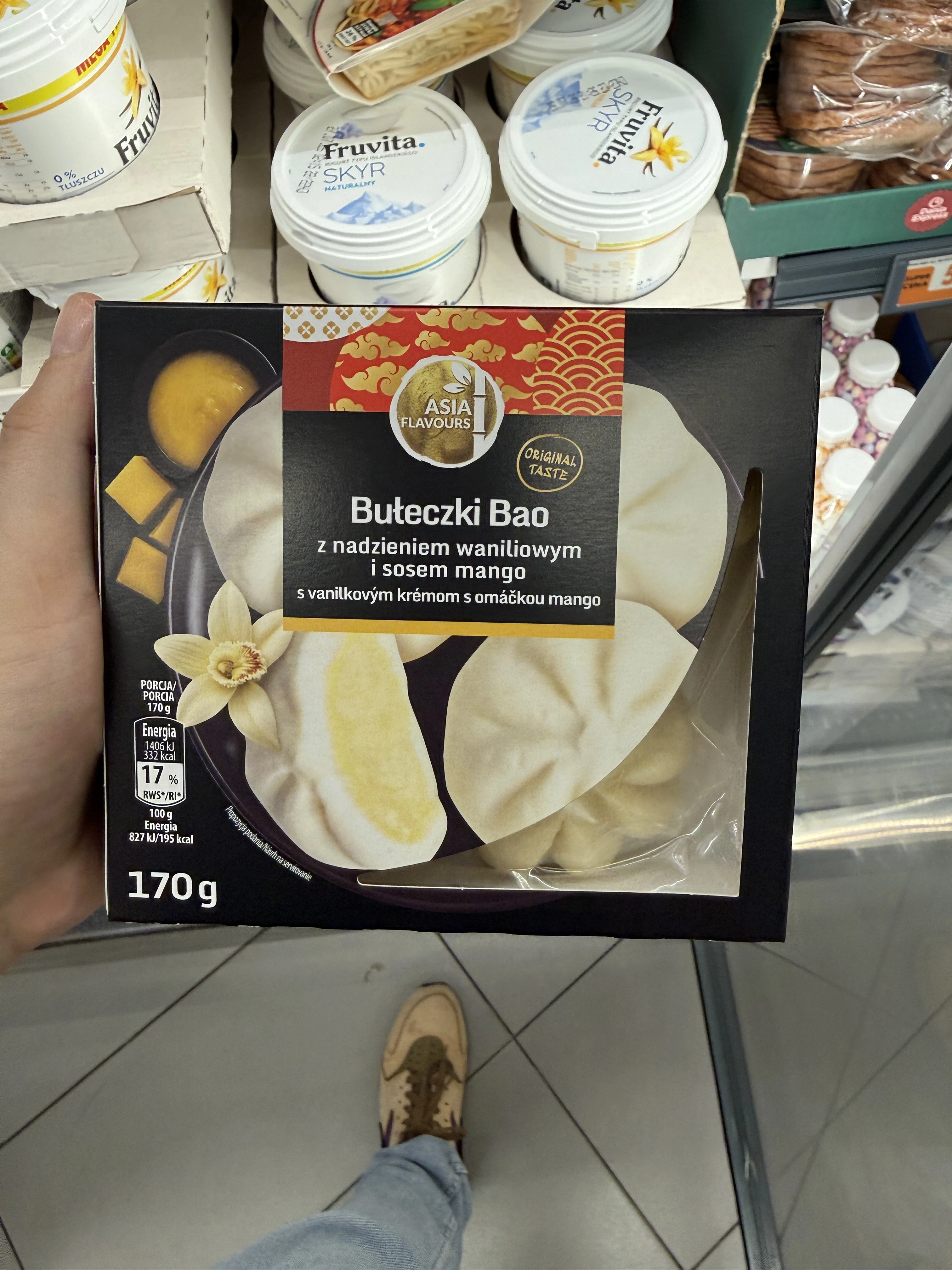 Asia Flavours Bułeczki Bao z nadzieniem waniliowym i sosem mango | 170g