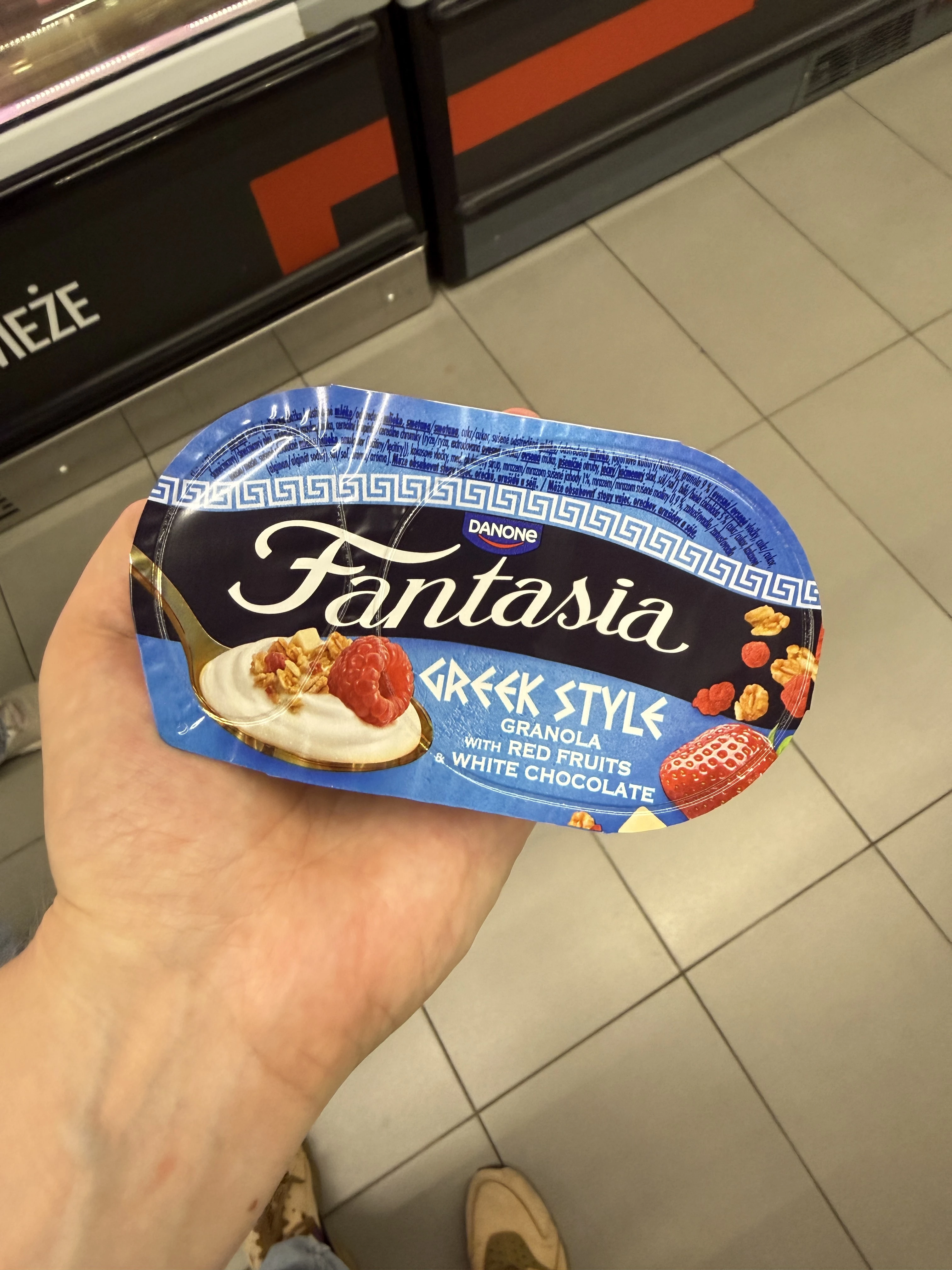 Danone Fantasia Greek Style Granola with Red Fruits & White Chocolate | 100g