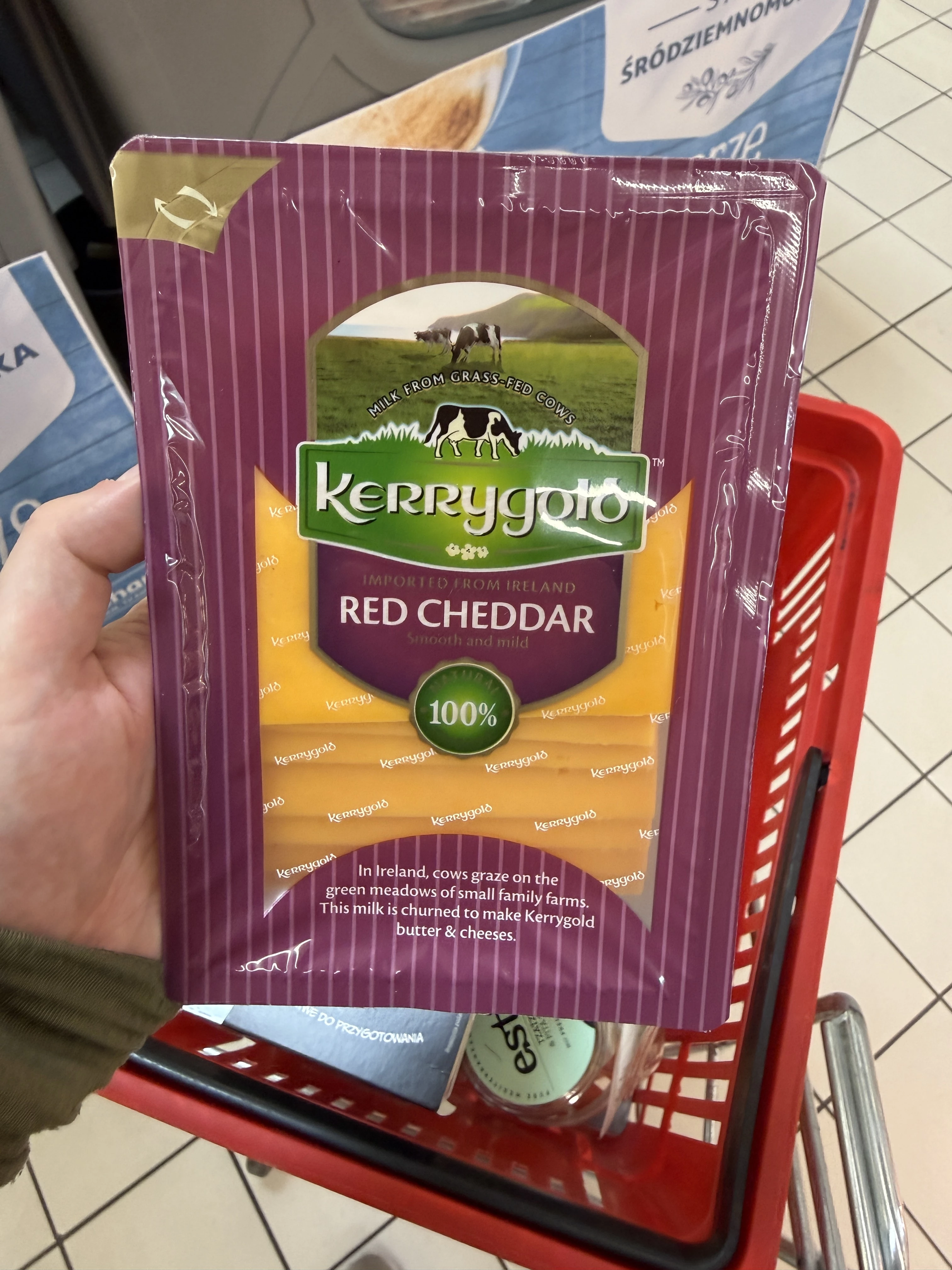 Kerrygold Ser irlandzki Red Cheddar w plastrach | 150g