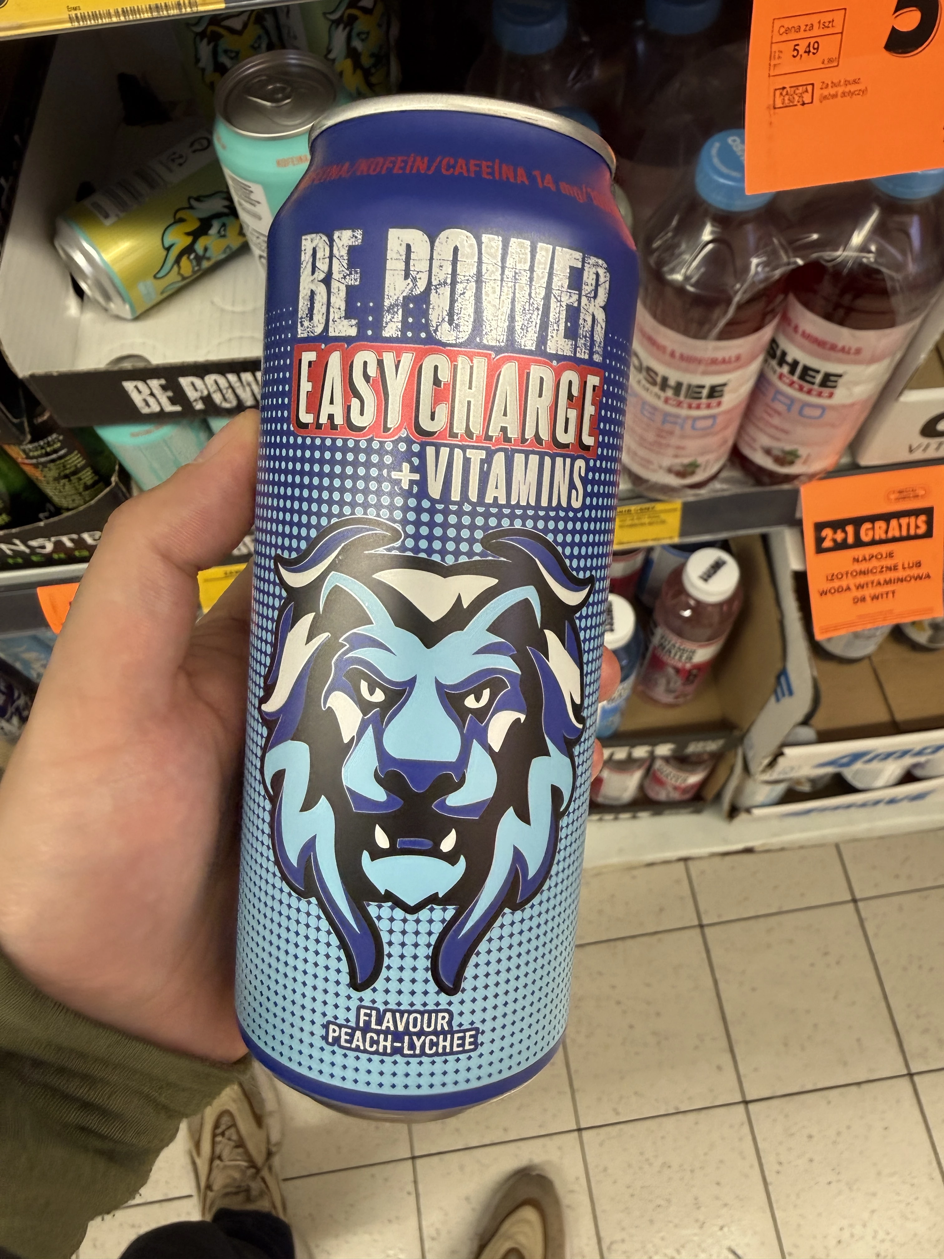 Be Power Easy Charge + Vitamins (Flavour Peach-Lychee) | 500ml