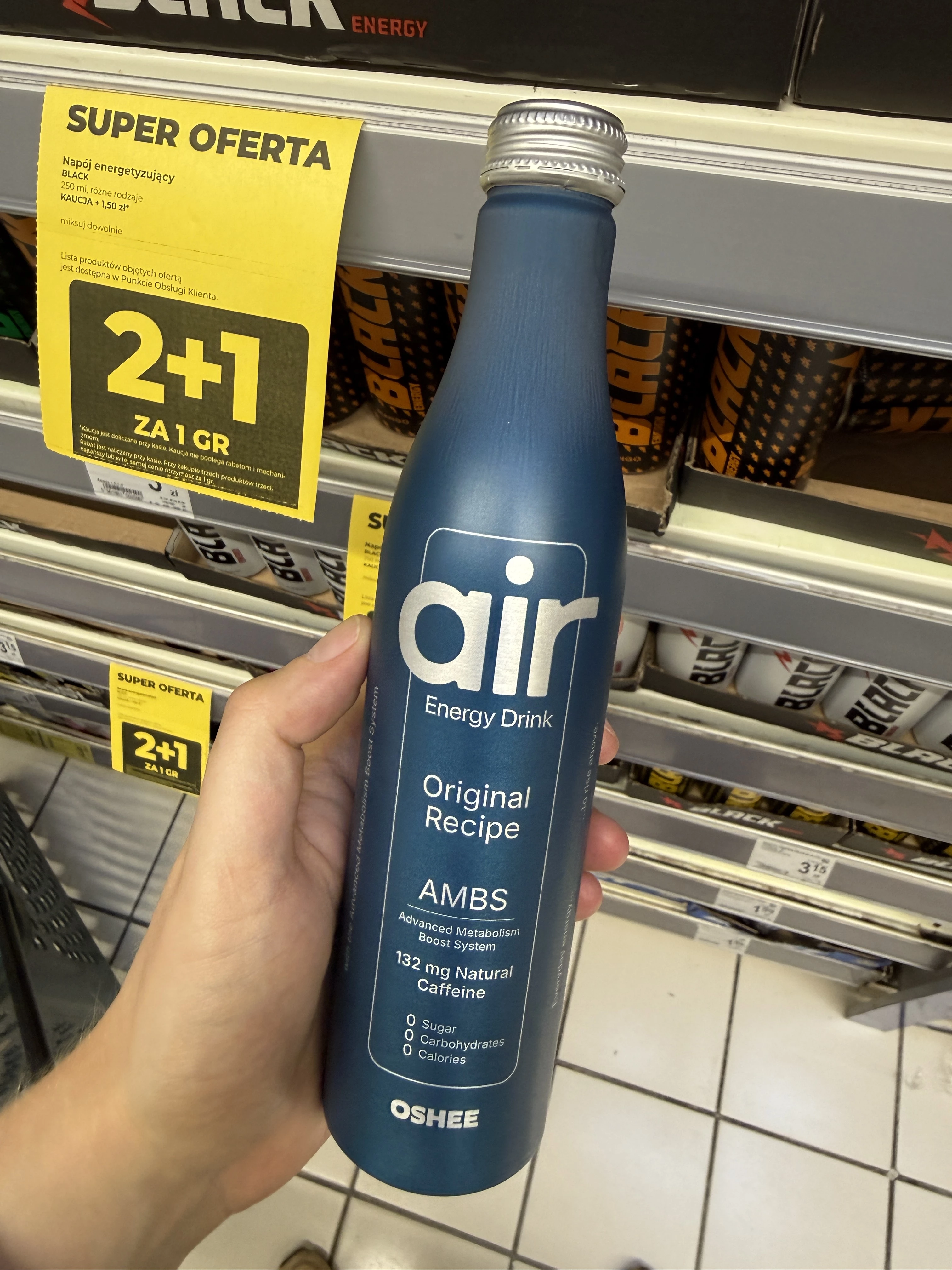 Oshee Air Energy Drink Original Recipe | 330ml